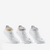 CHAUSSETTES TENNIS ENFANT BASSES ARTENGO RS 160 BLANC BRILLANT LOT DE 3