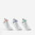 CHAUSSETTES DE SPORT ENFANT BASSES RS 160 BLANC LOGO COEUR LOT DE 3