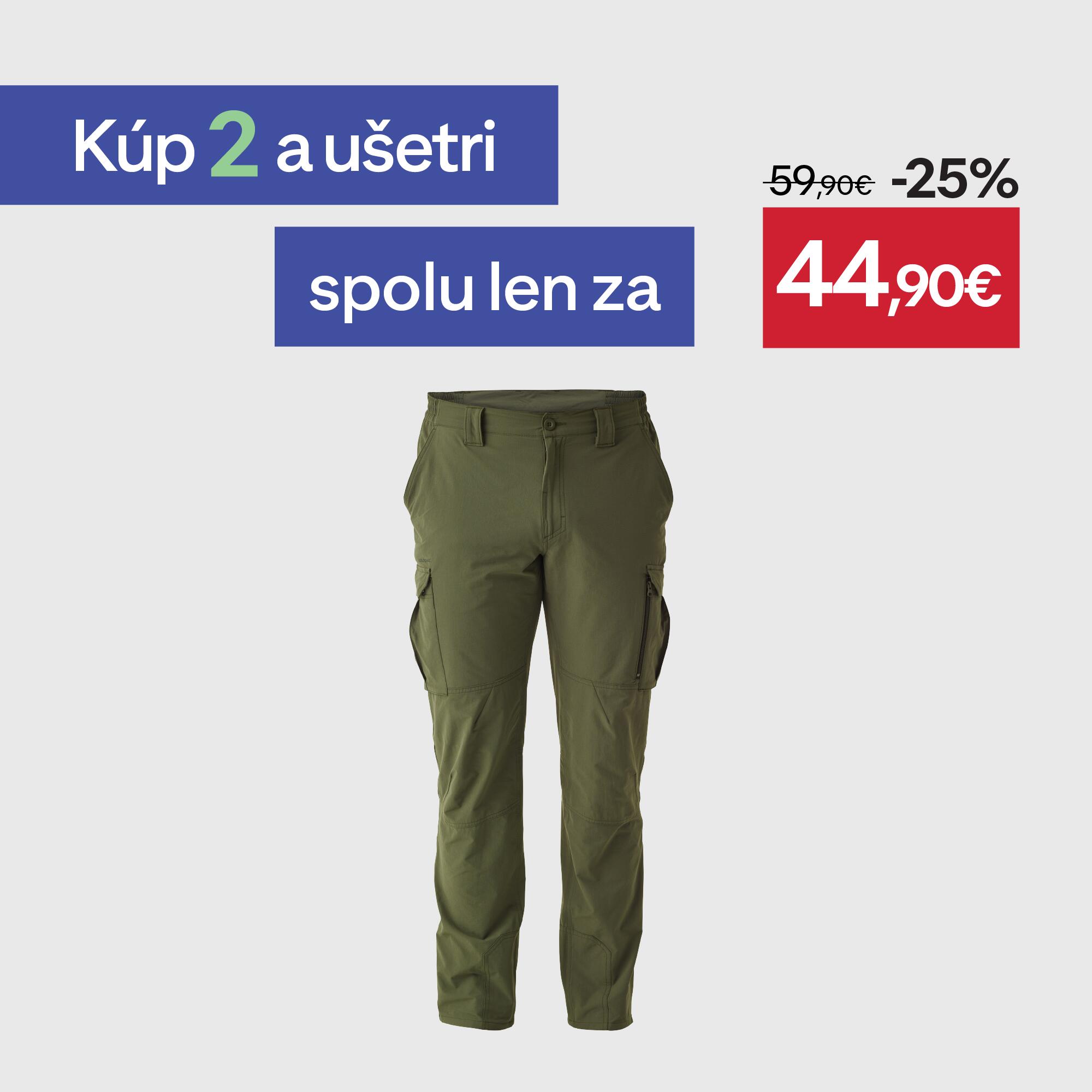SOLOGNAC Nohavice Light 500 zelené S