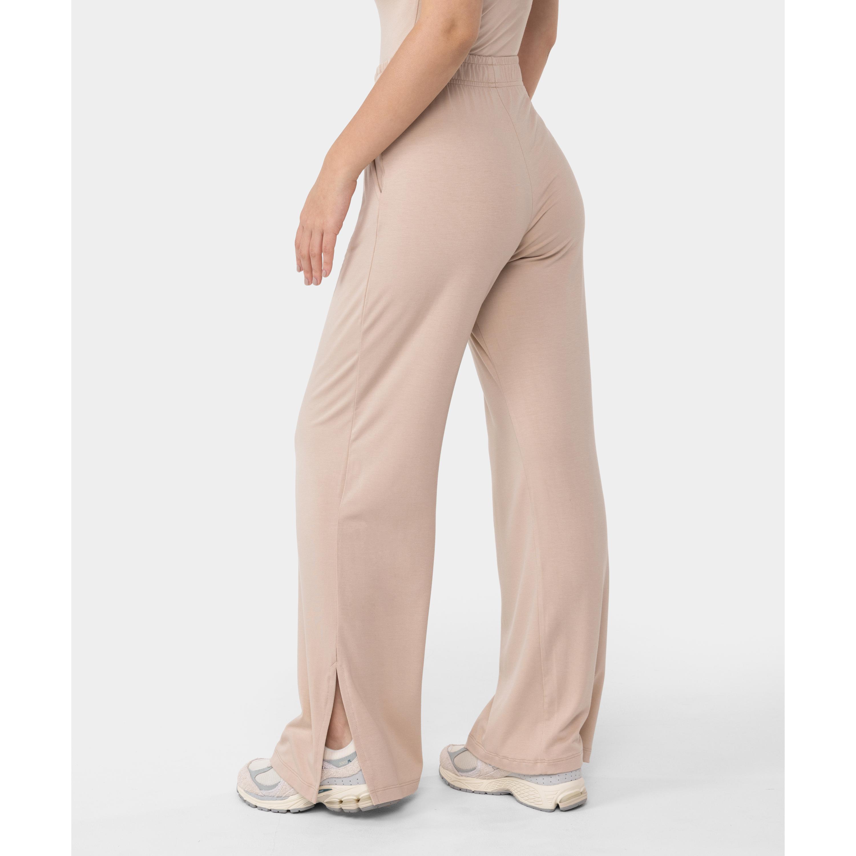 Spodnie wiskozowe Carpatree Cozy Leisure beżowe