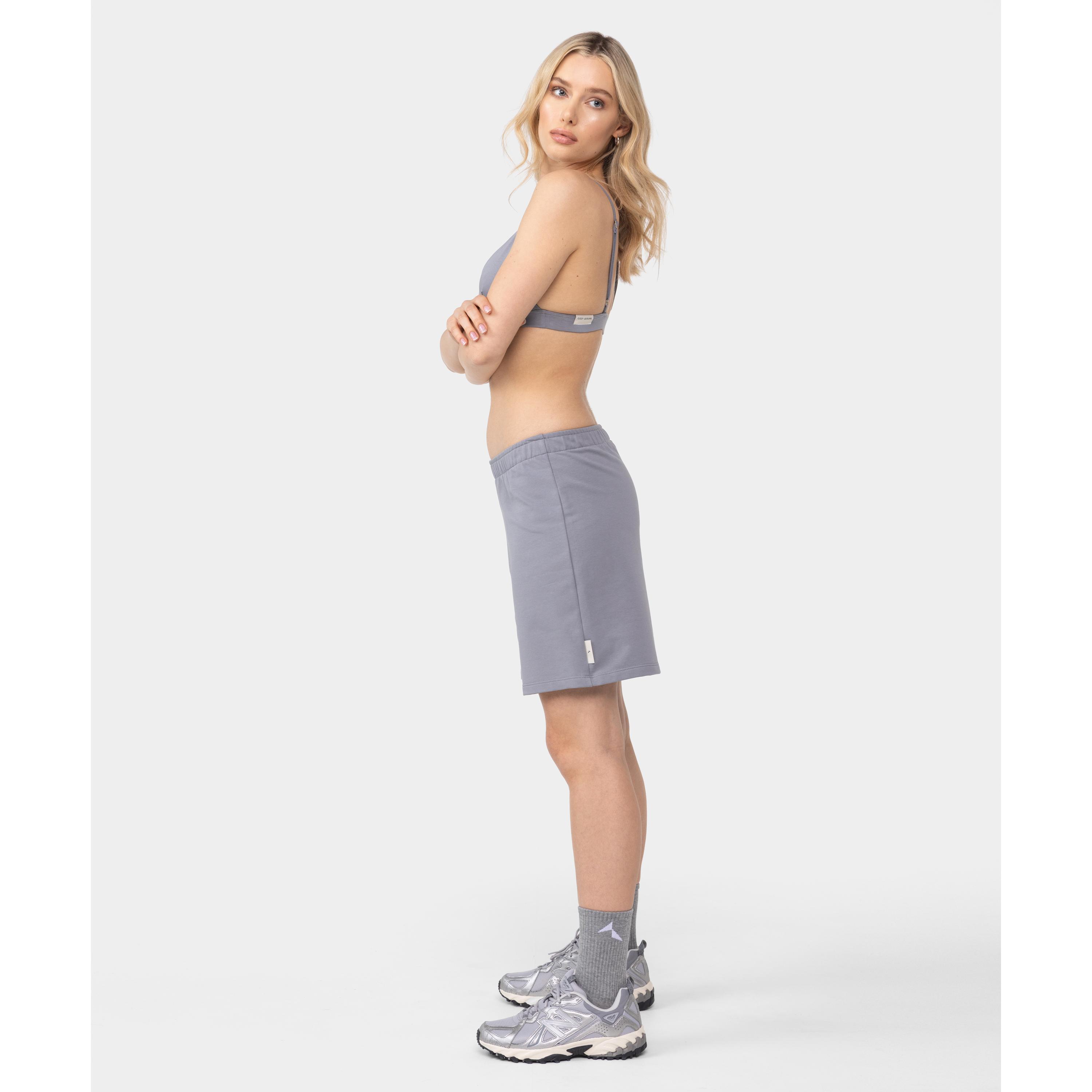 Spodenki dresowe Carpatree Cozy Leisure szare 3/4