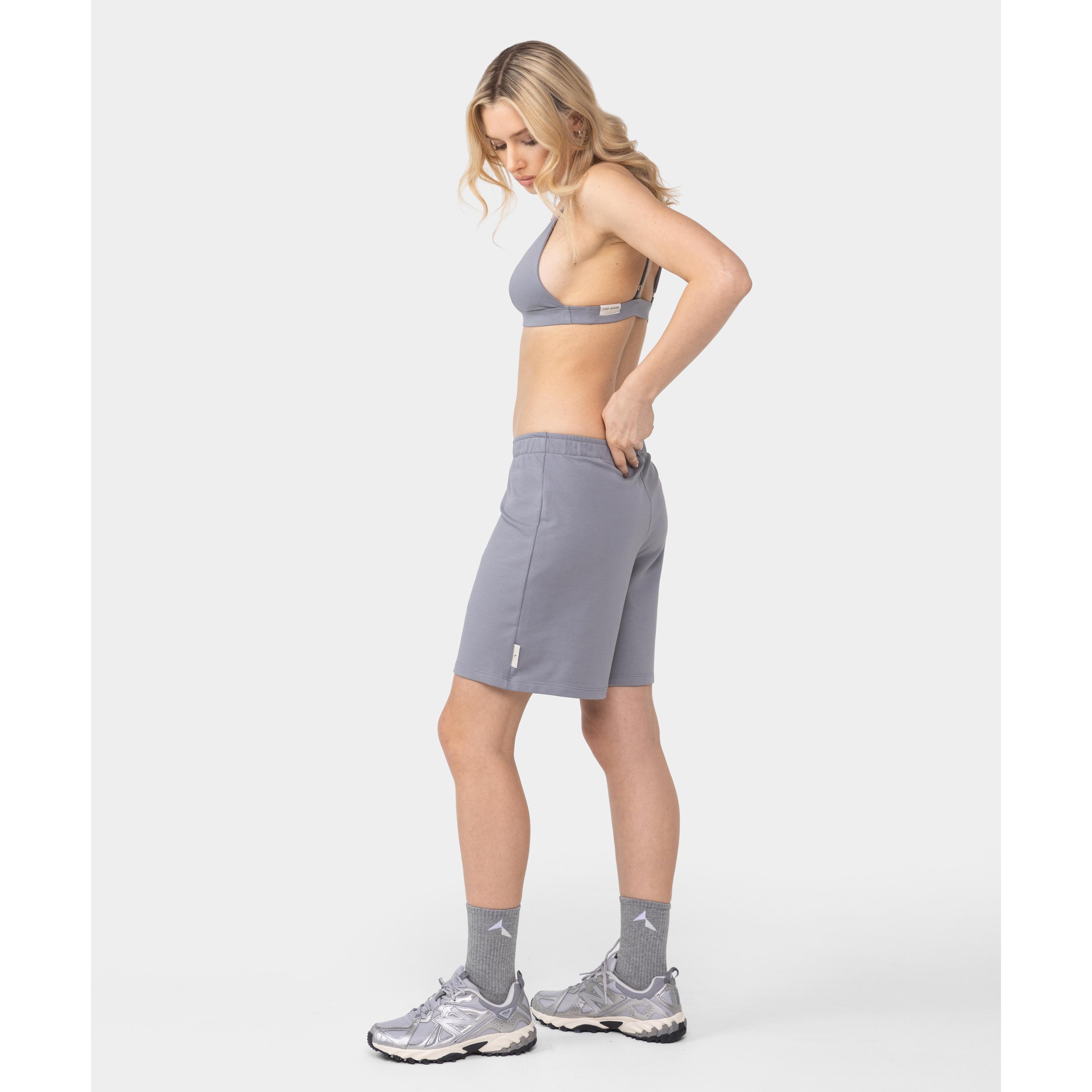 Spodenki dresowe Carpatree Cozy Leisure szare 2/4