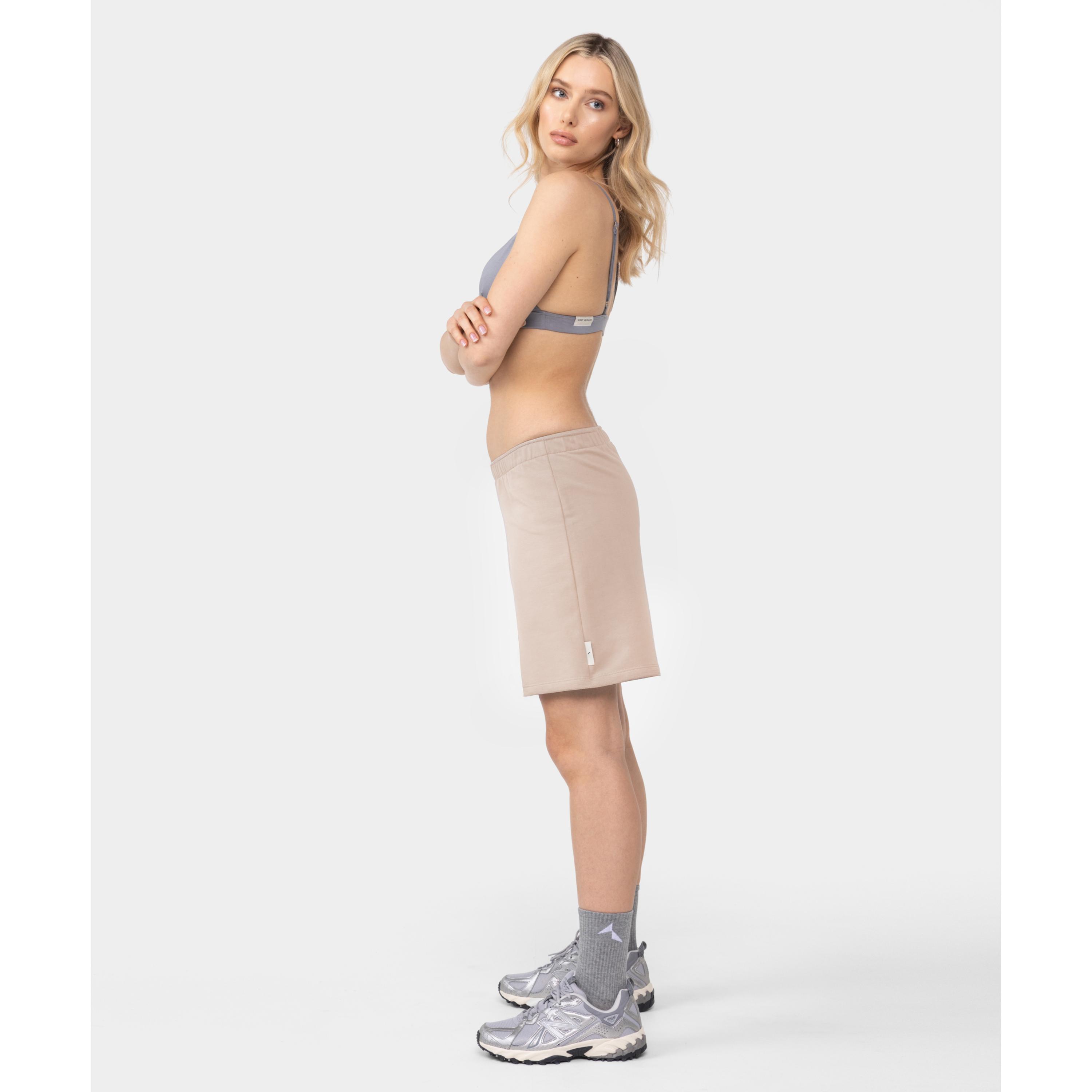 Spodenki dresowe Carpatree Cozy Leisure beżowe 3/4