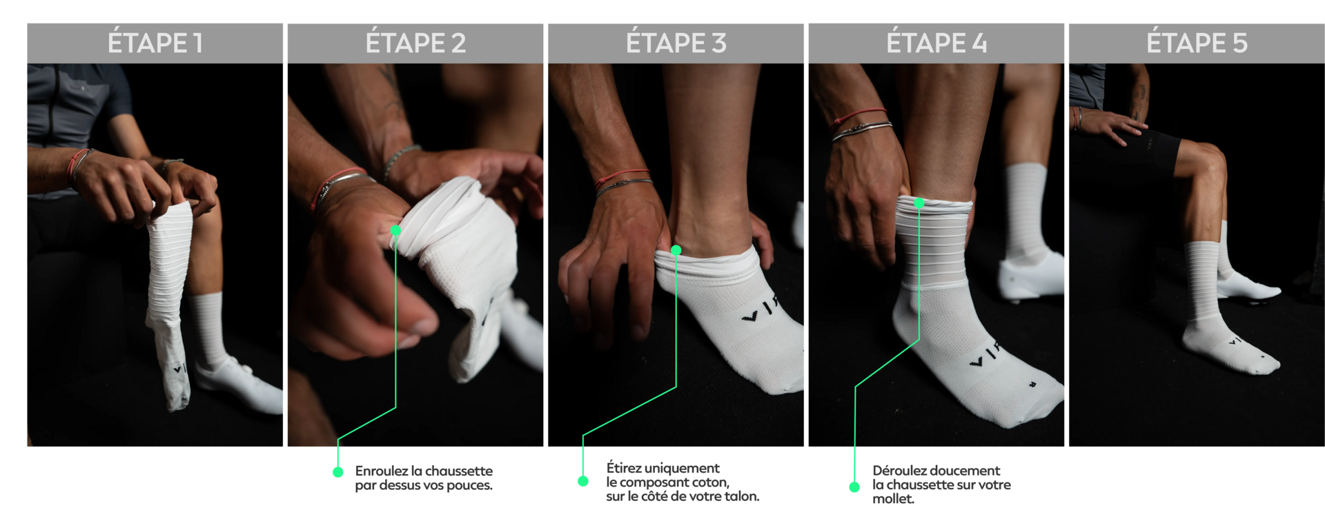 Chaussettes aéro officielles - Decathlon AG2R La Mondiale Team