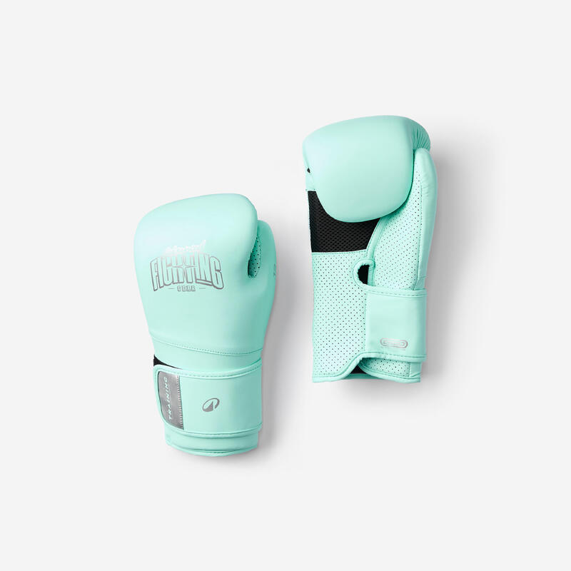 Gants de boxe training avec mousse ergonomique, vert