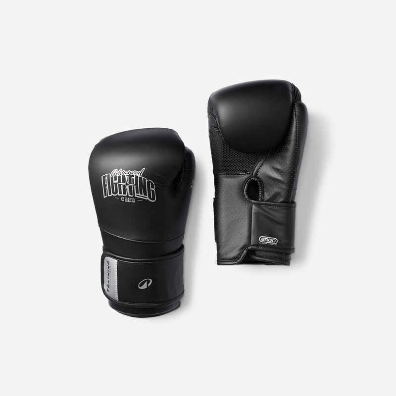 Boxing Training Gloves with Ergonomic Foam Black Decathlon Boxing Training Gloves with Ergonomic Foam Black Decathlon