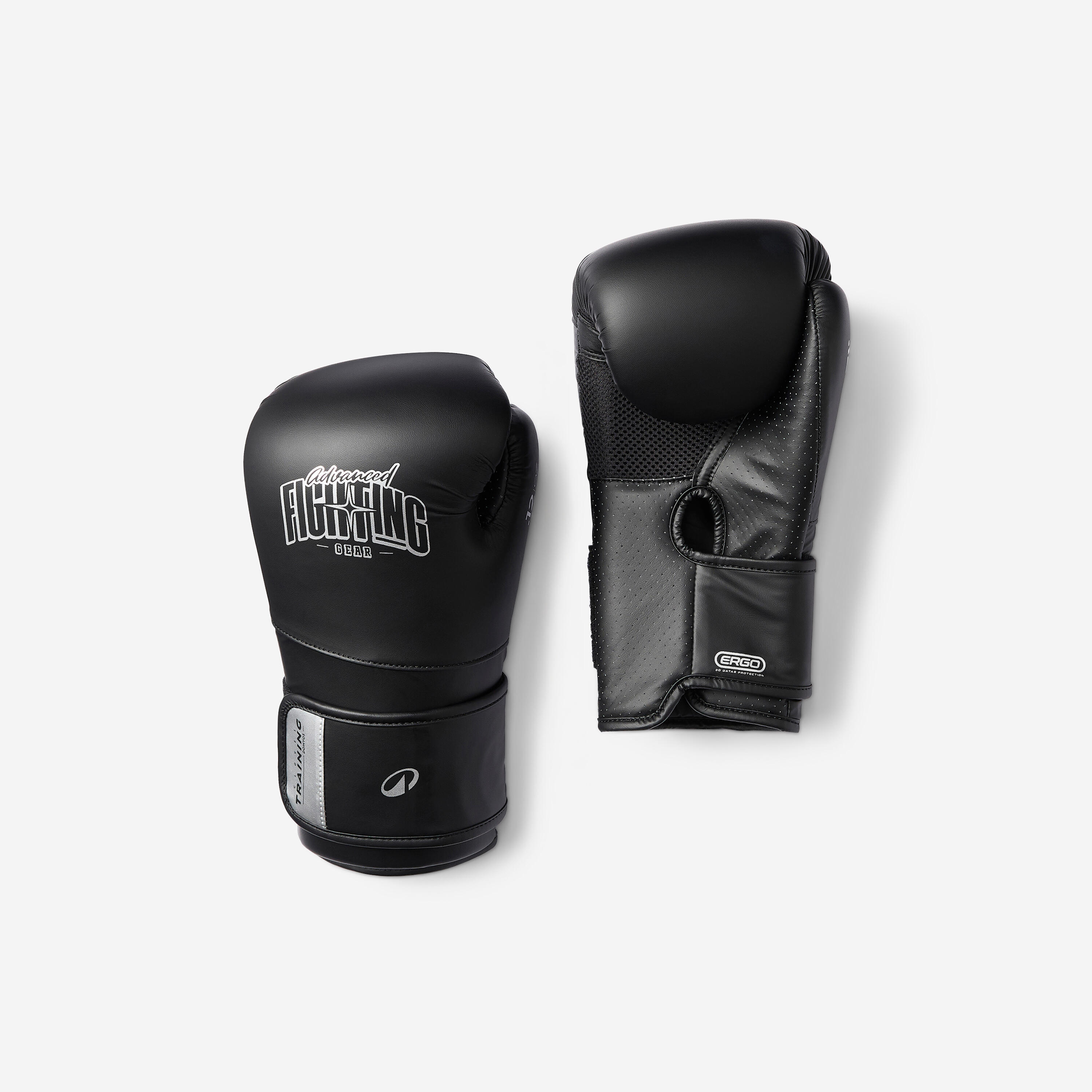 DOMYOS Bokshandschoenen voor training met ergonomisch schuim zwart