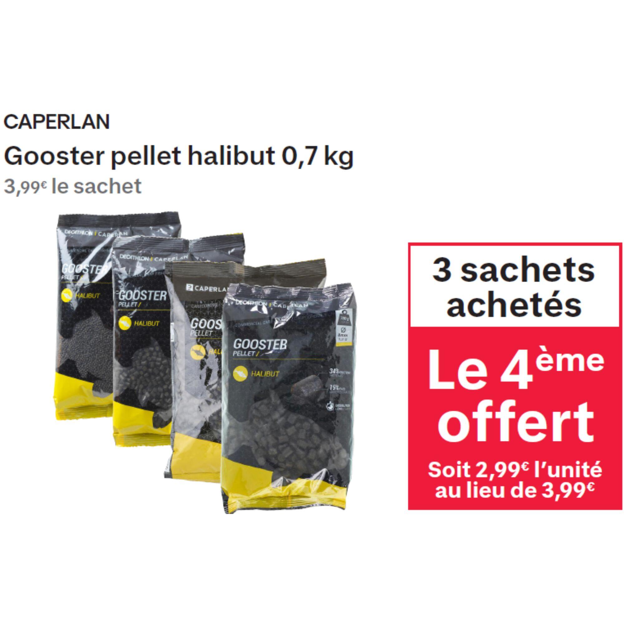 CAPERLAN Pelety Gooster platesa 14 mm 0,7 kg na lov kaprov na plávanú 700 g