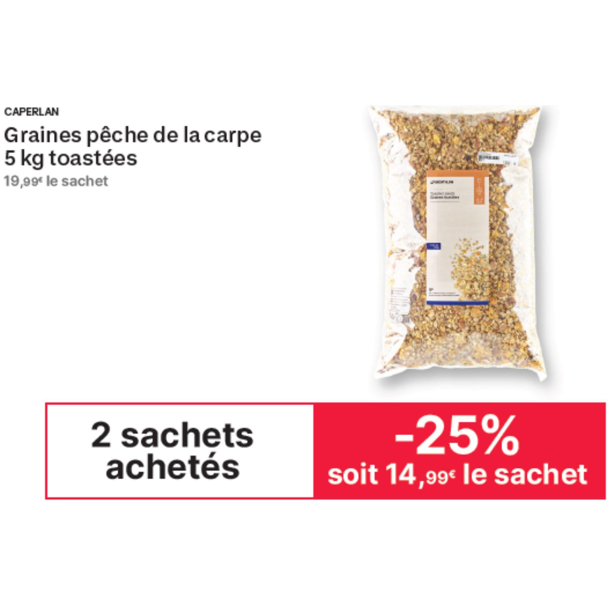 Graine toastées 5kg pour la pêche de la carpe 4/6
