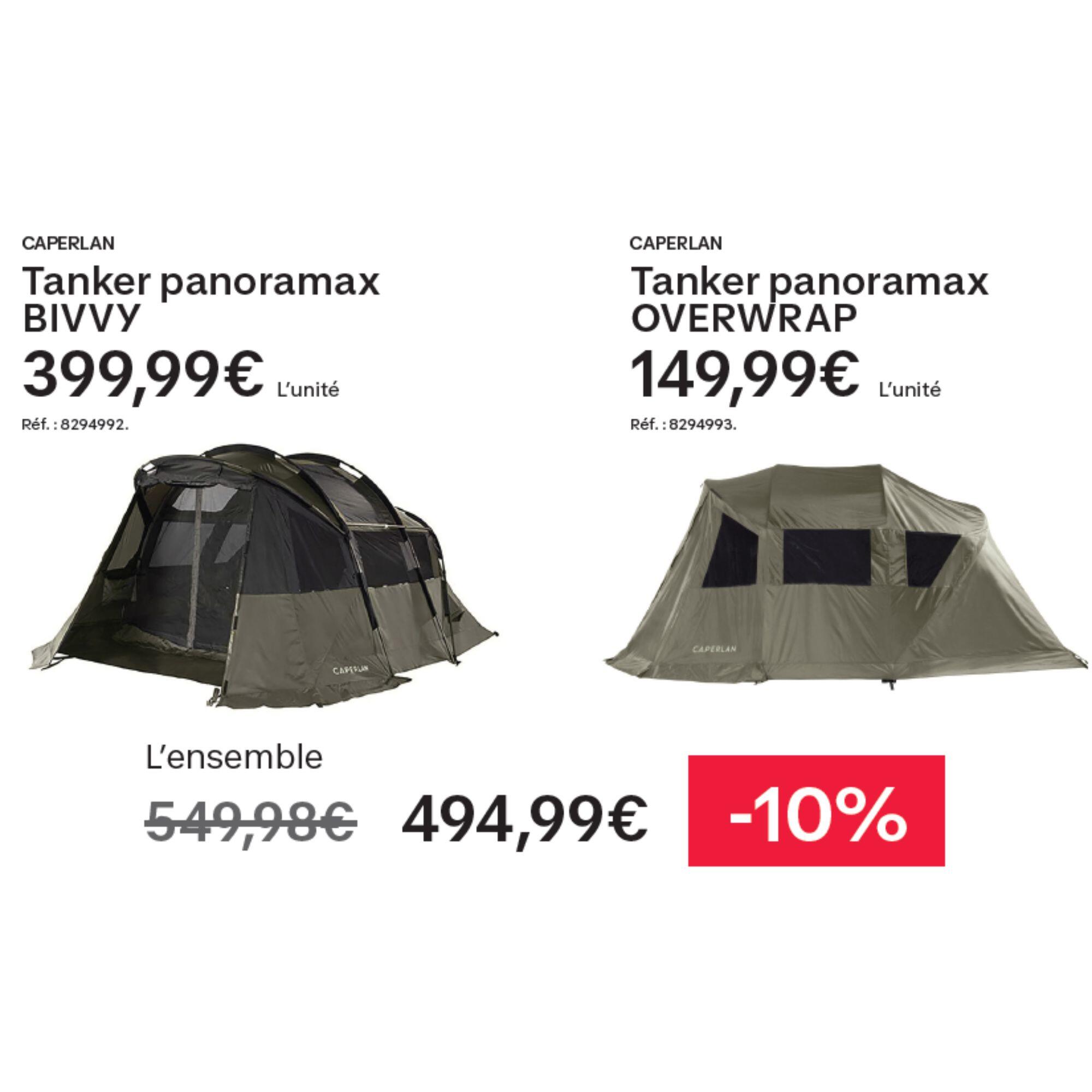 Tente bivvy pêche de la carpe TANKER PANORAMAX 16/29