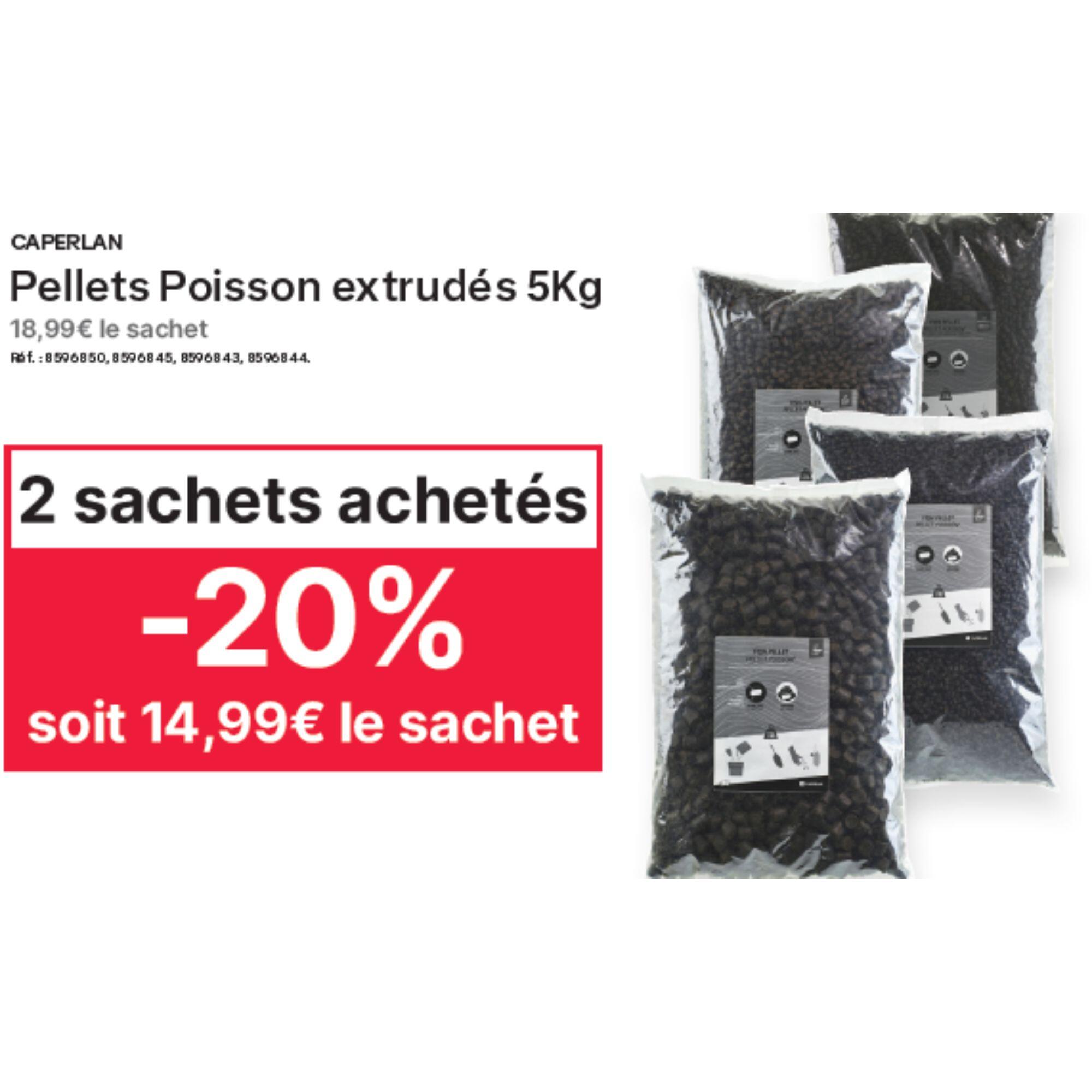 Vispellets voor karper geëxtrudeerd 3 diameters 5 kg 4/6