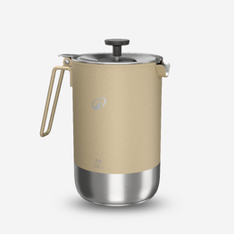 Cafetière portable 3 en 1 de camping, bouilloire et théière, 0.6L à 0,8L, inox.