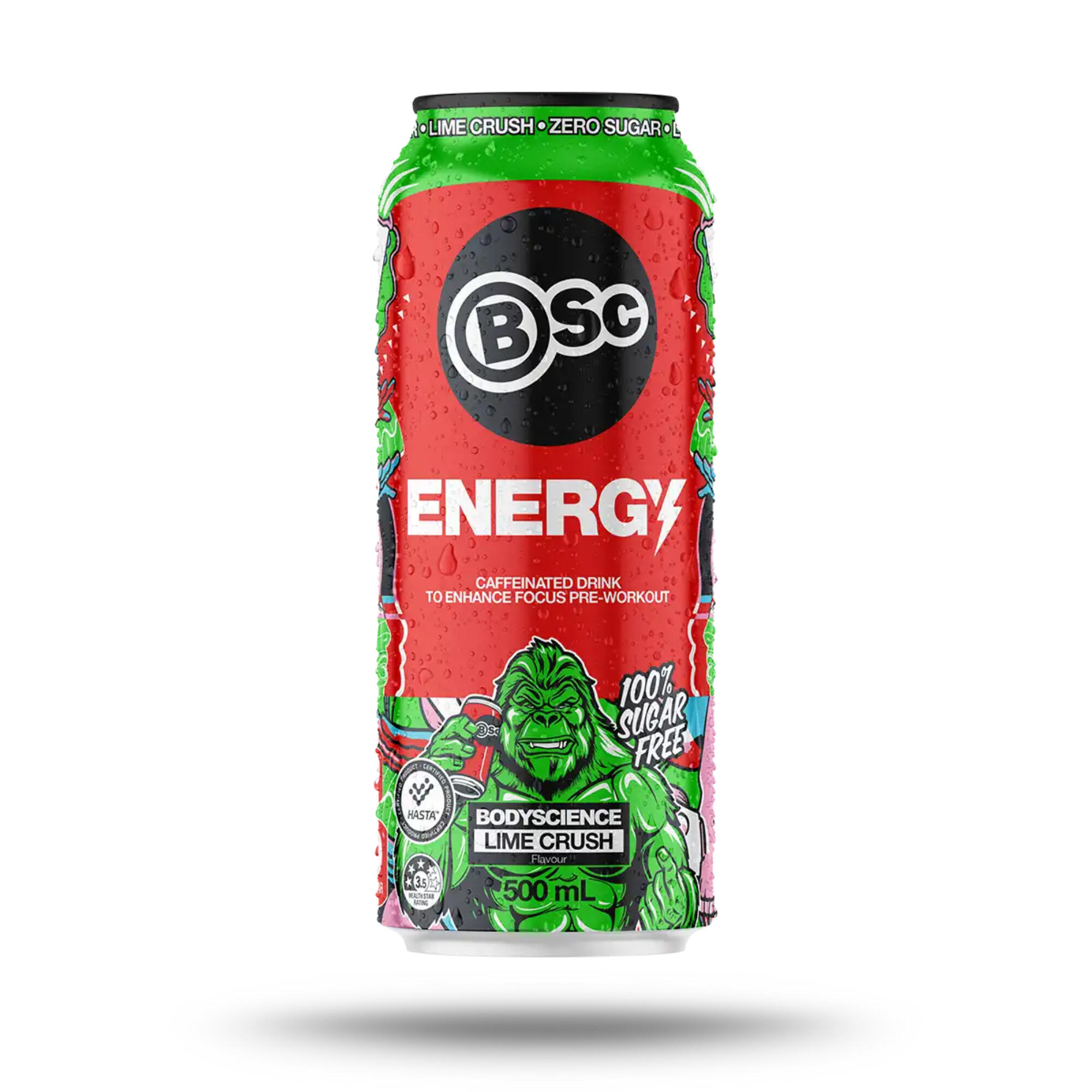 BSC Energy Drink 500ml Lime Crush
