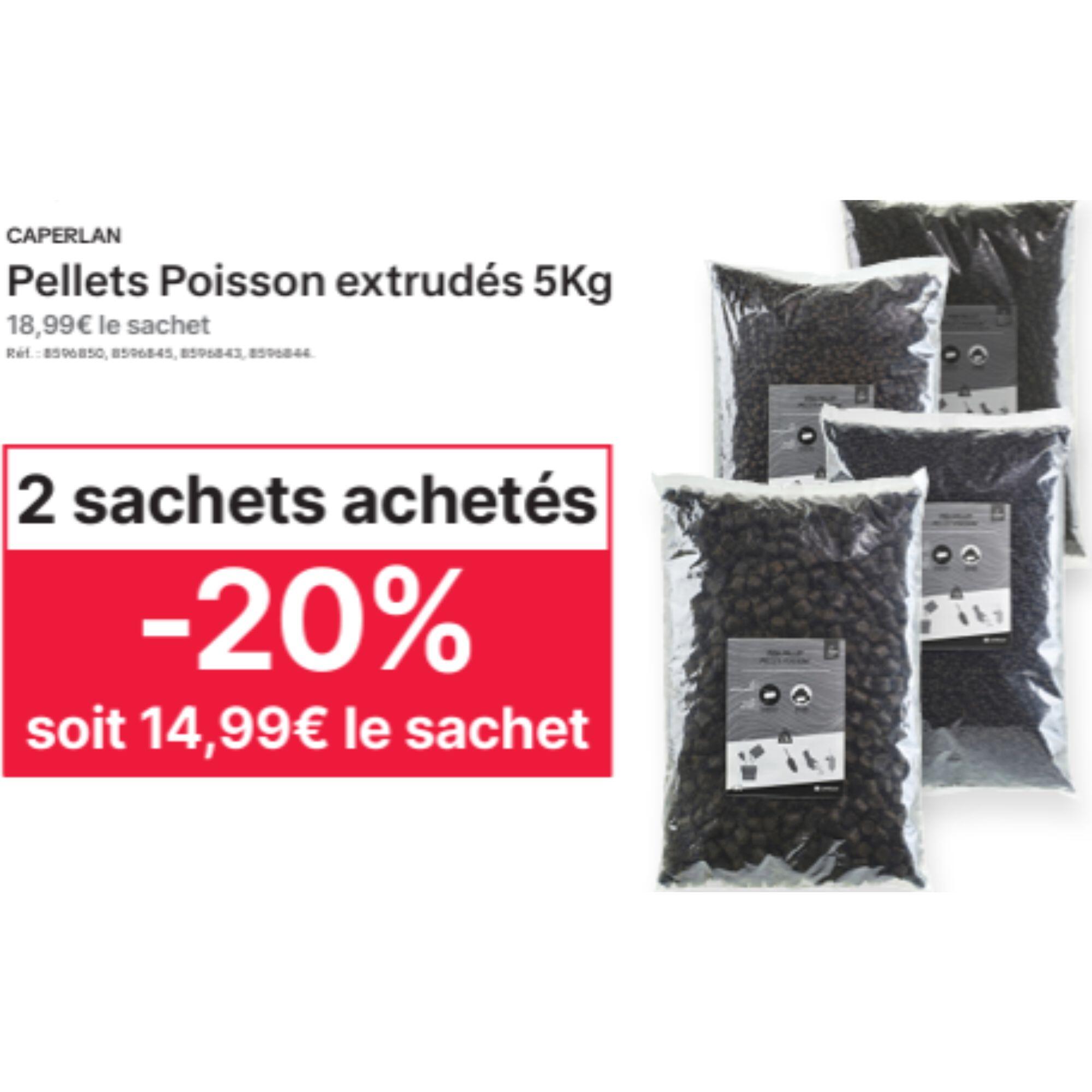 Pellets voor karpervissen geëxtrudeerd 8 mm 5 kg 4/6