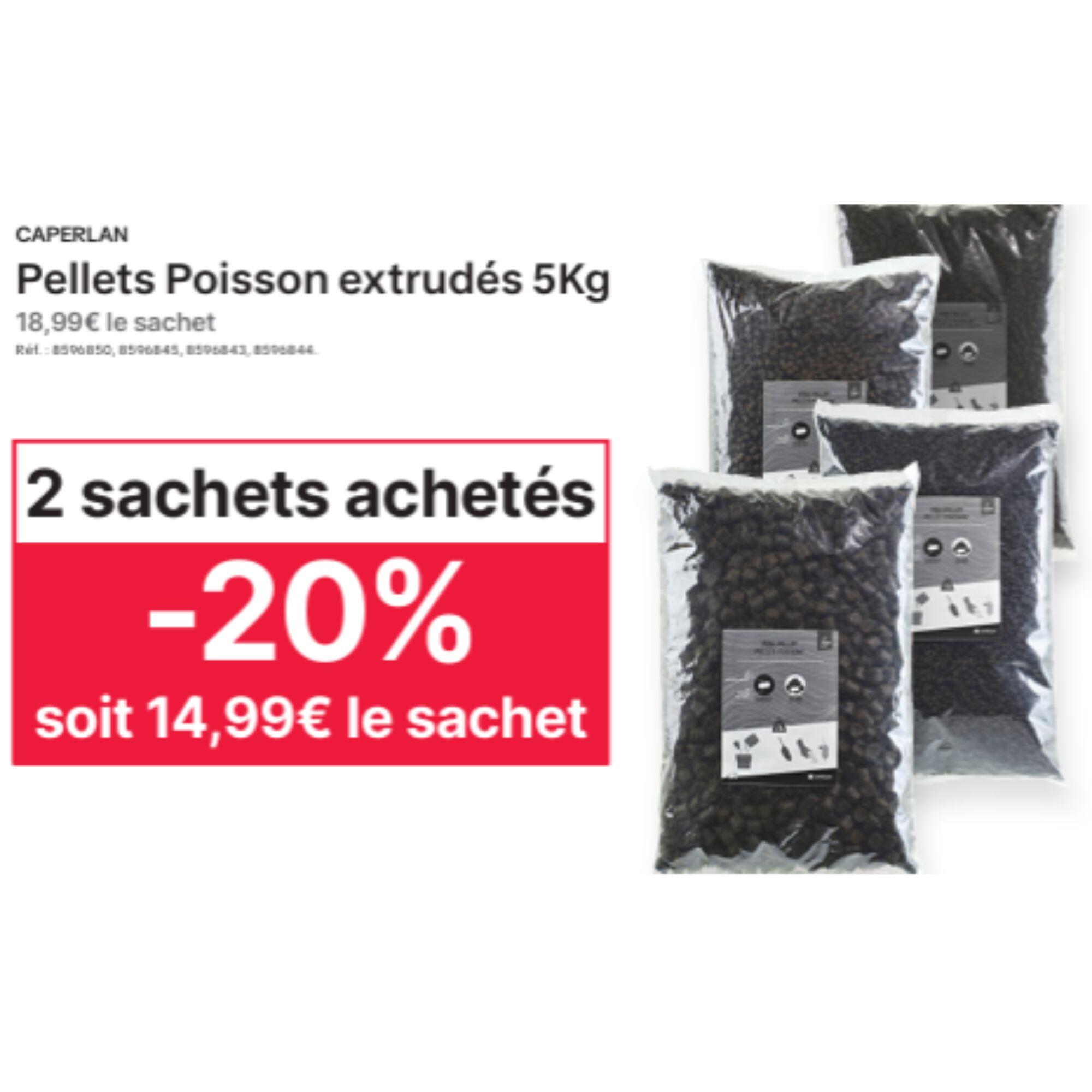 Vispellets voor karper geëxtrudeerd 4,5 mm 5 kg 4/6