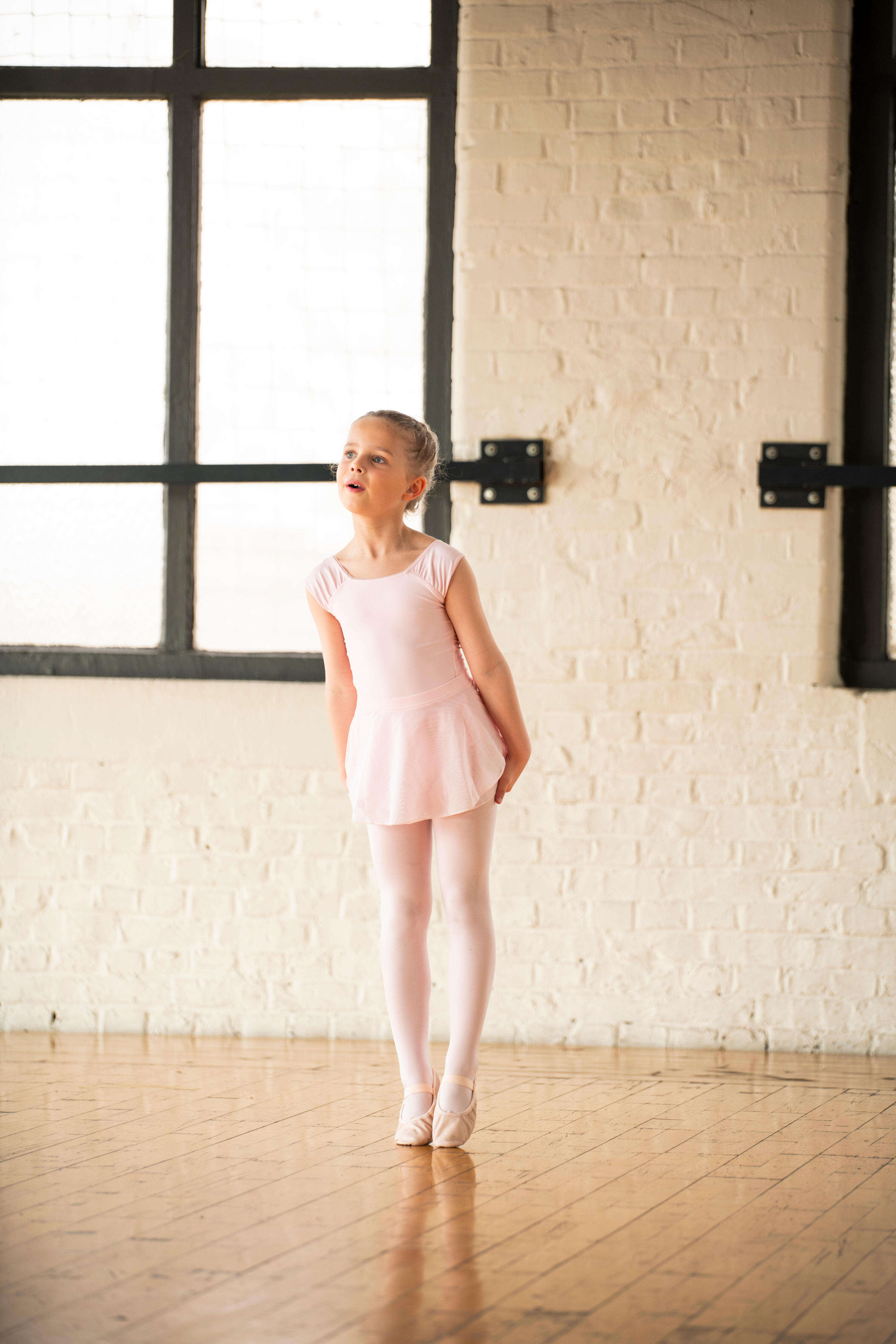 Collant danza classica bambina rosa 11/18