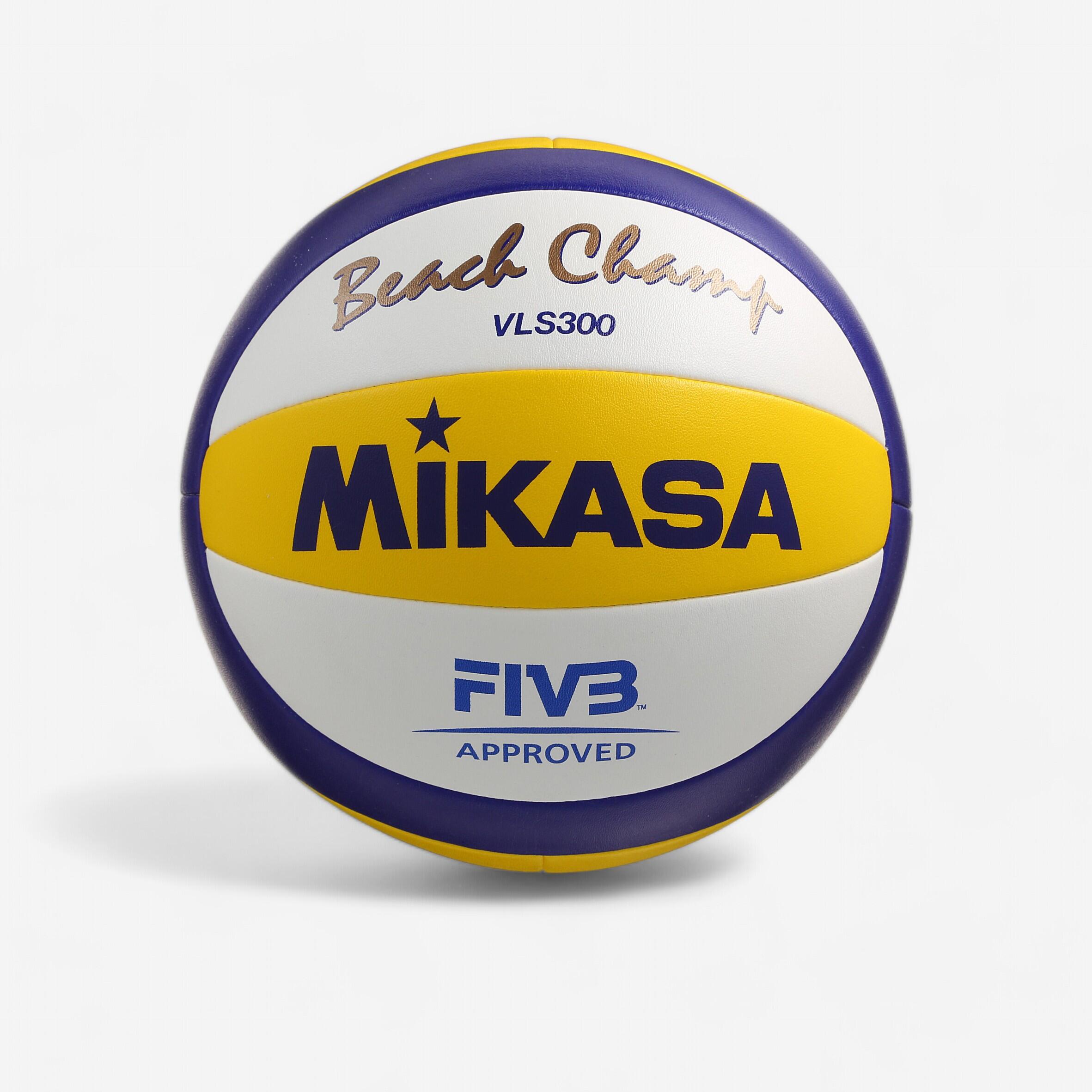 MIKASA Beach Camp II Beach Volleyball - White/Yellow/Blue