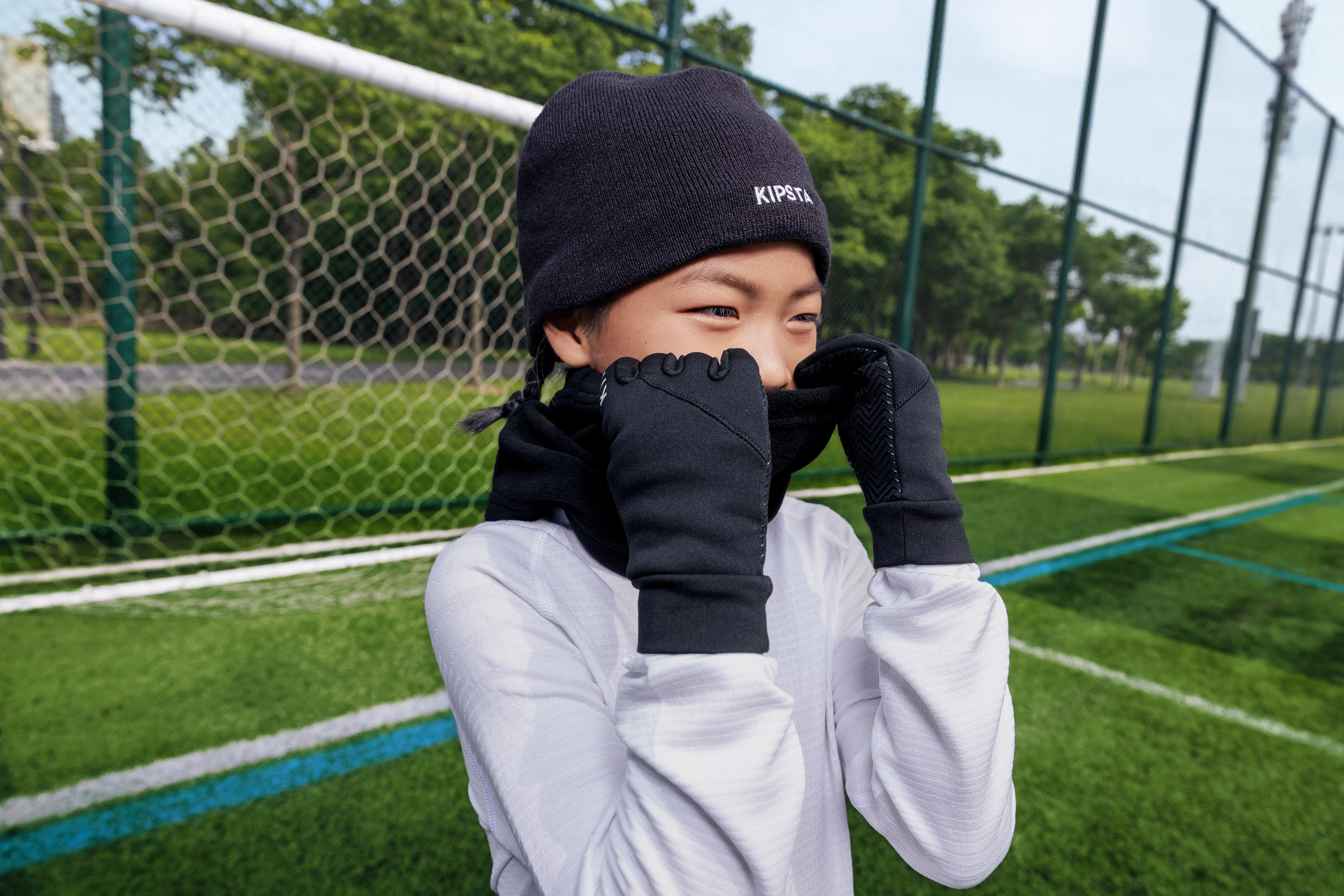Kids' Soccer Gloves, Keepdry 500 - KIPSTA