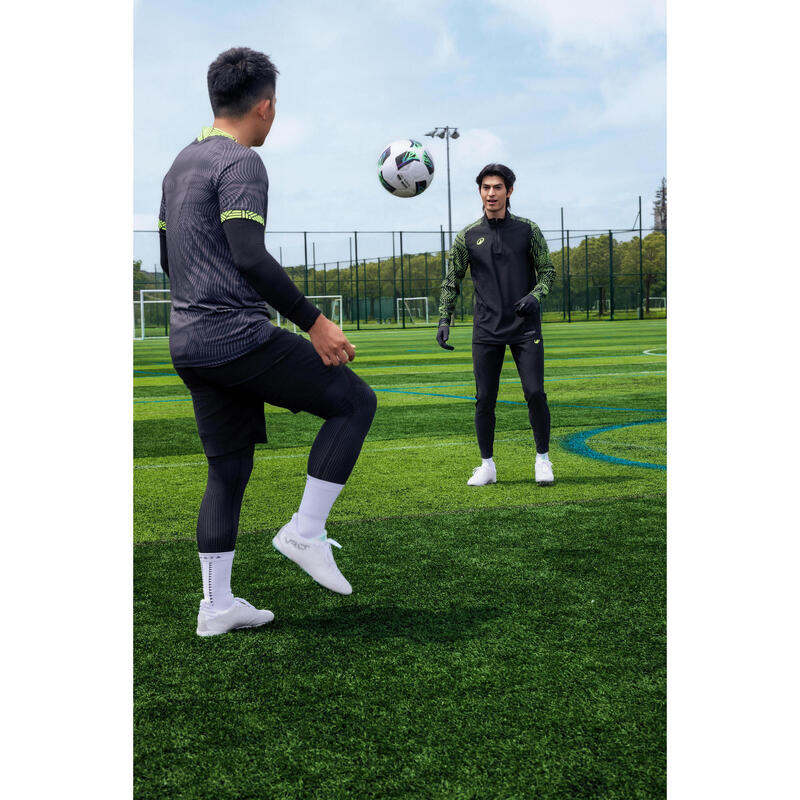 Yetişkin Futbol Sweatshirt - Siyah/Neon Sarı - Viralto Wave