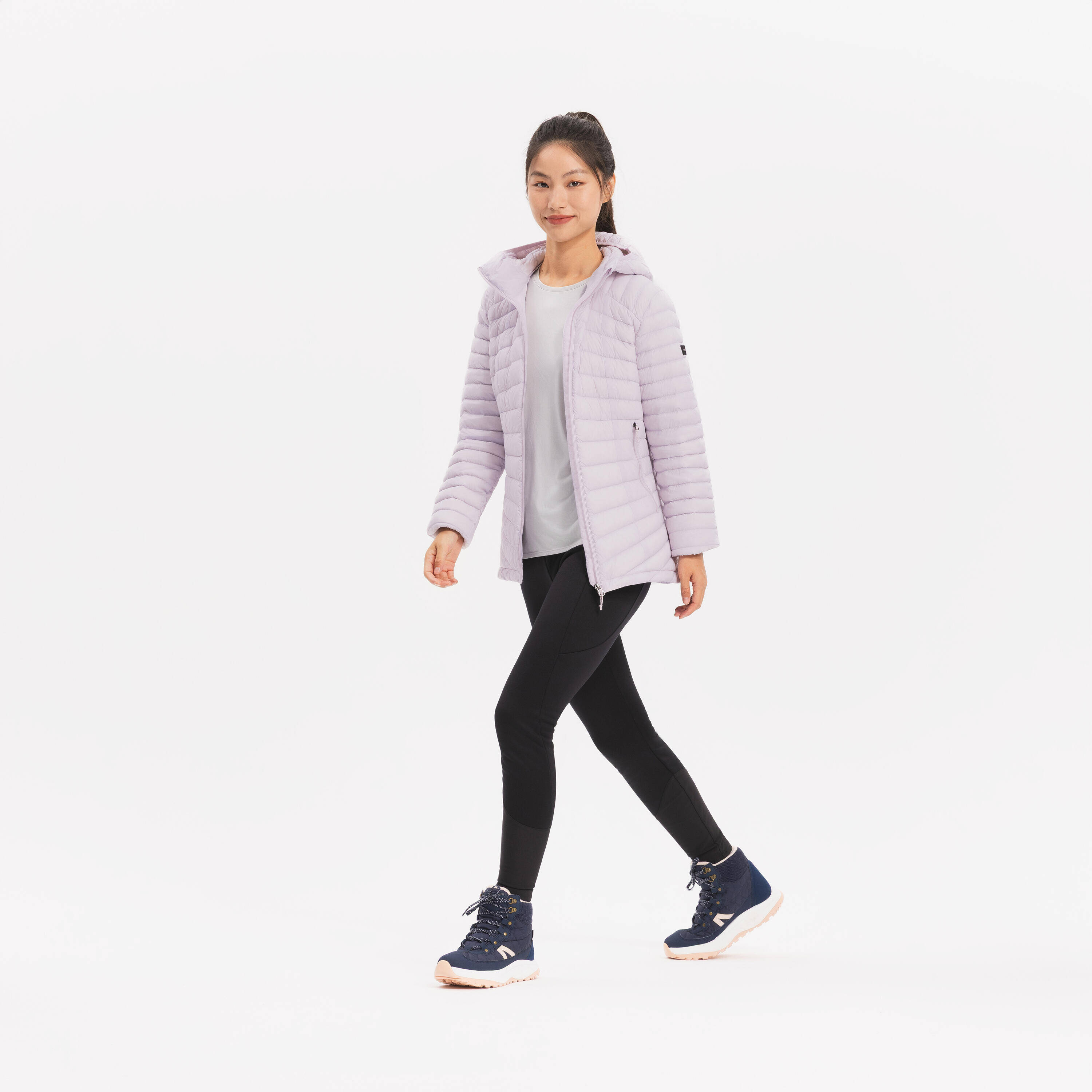 HOODED DOWN JACKET TREK100 -  5