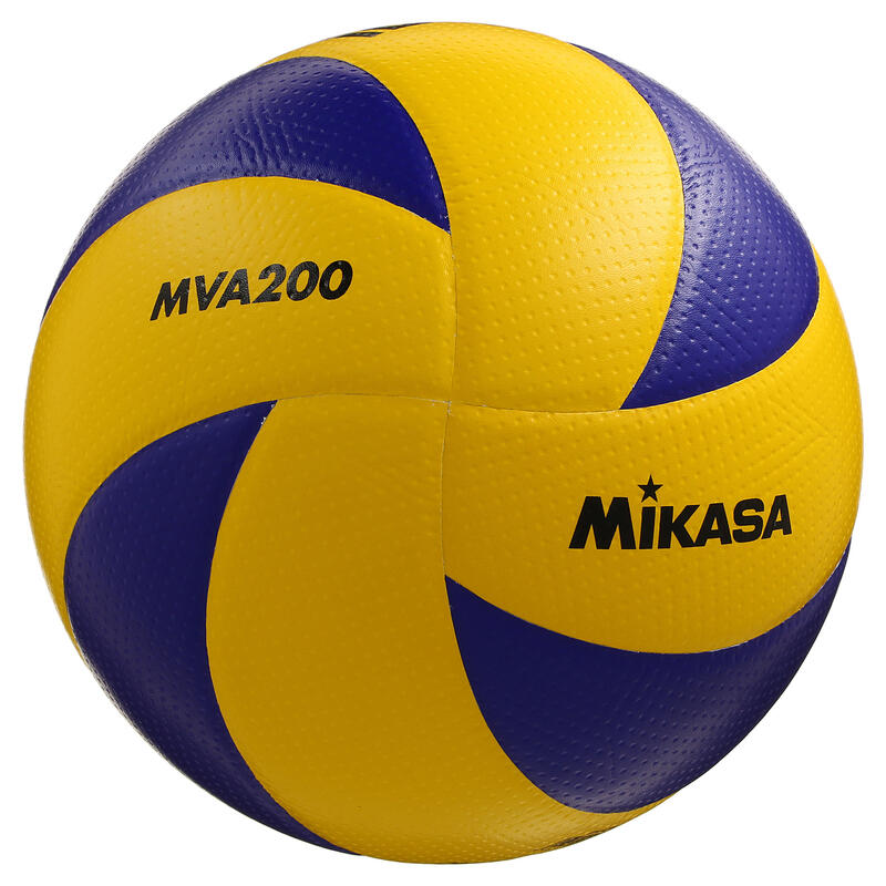 Ballon de volley-ball MVA 200 jaune bleu