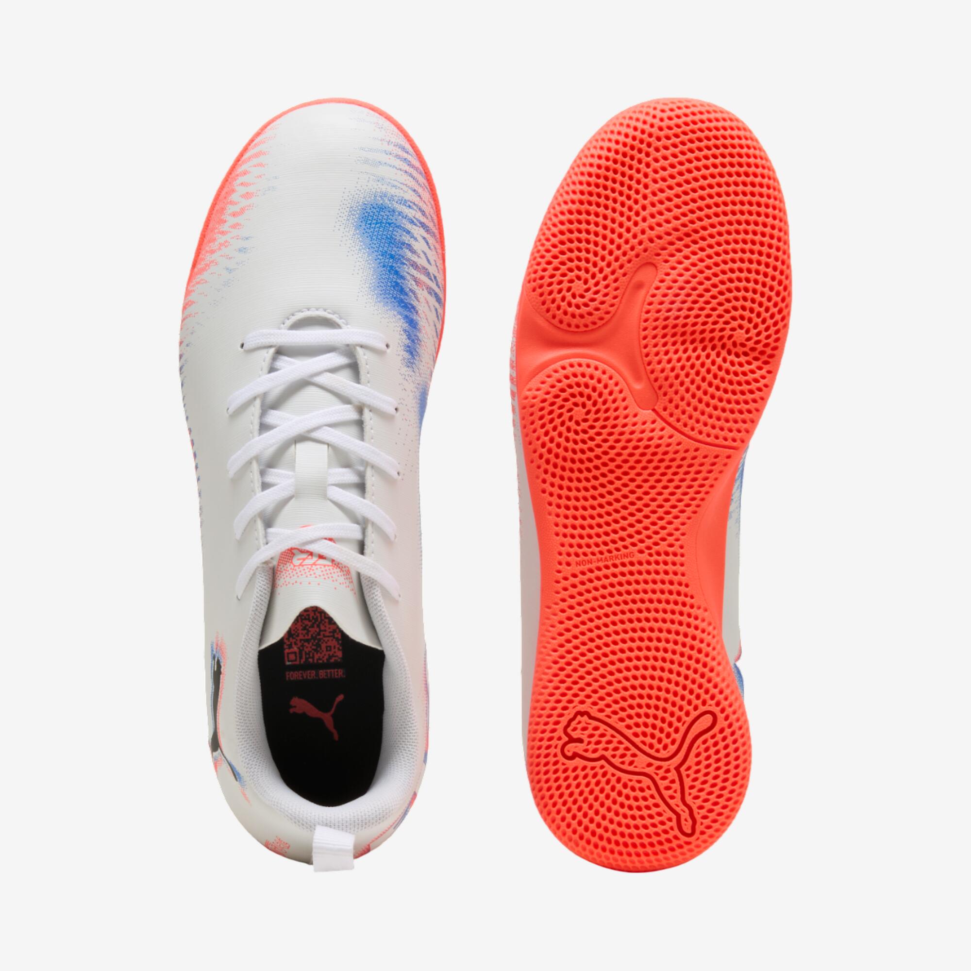 Scarpe calcio a 5 bambino FUTURE 8 PLAY bianche 5/6