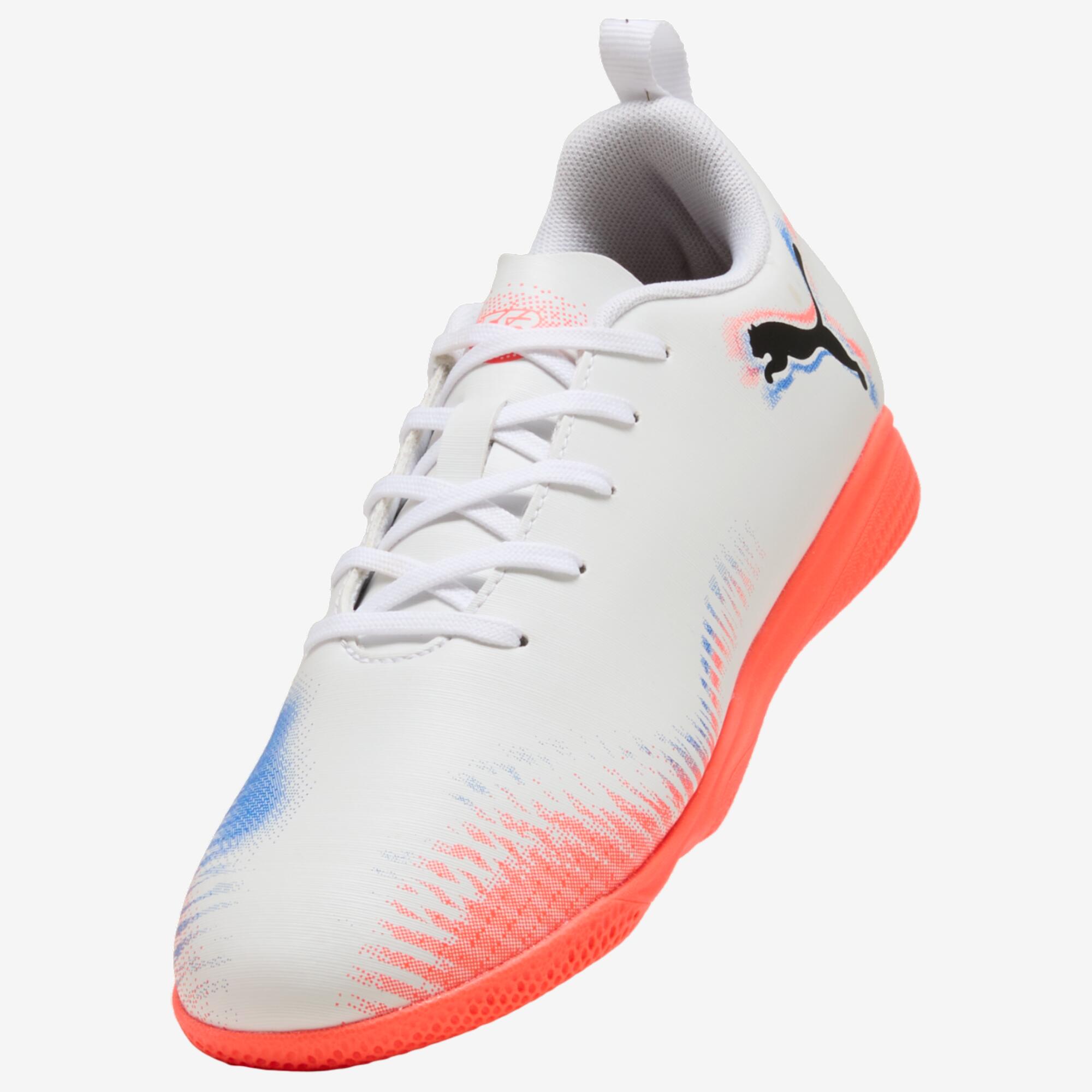 Scarpe calcio a 5 bambino FUTURE 8 PLAY bianche 3/6