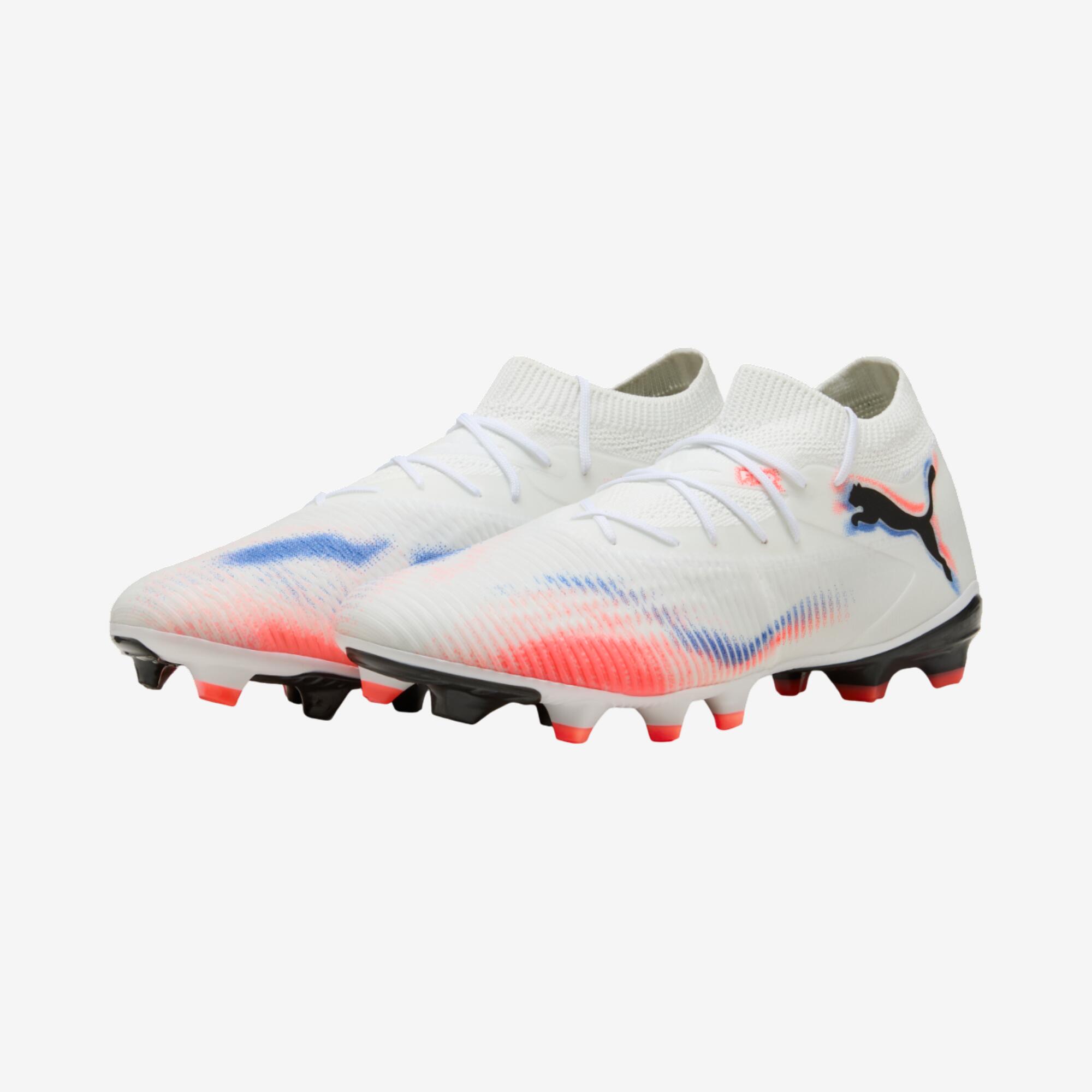 Gebraucht - Damen/Herren Fußball Nockenschuhe FG/AG - Future 8 Match weiß 6/8