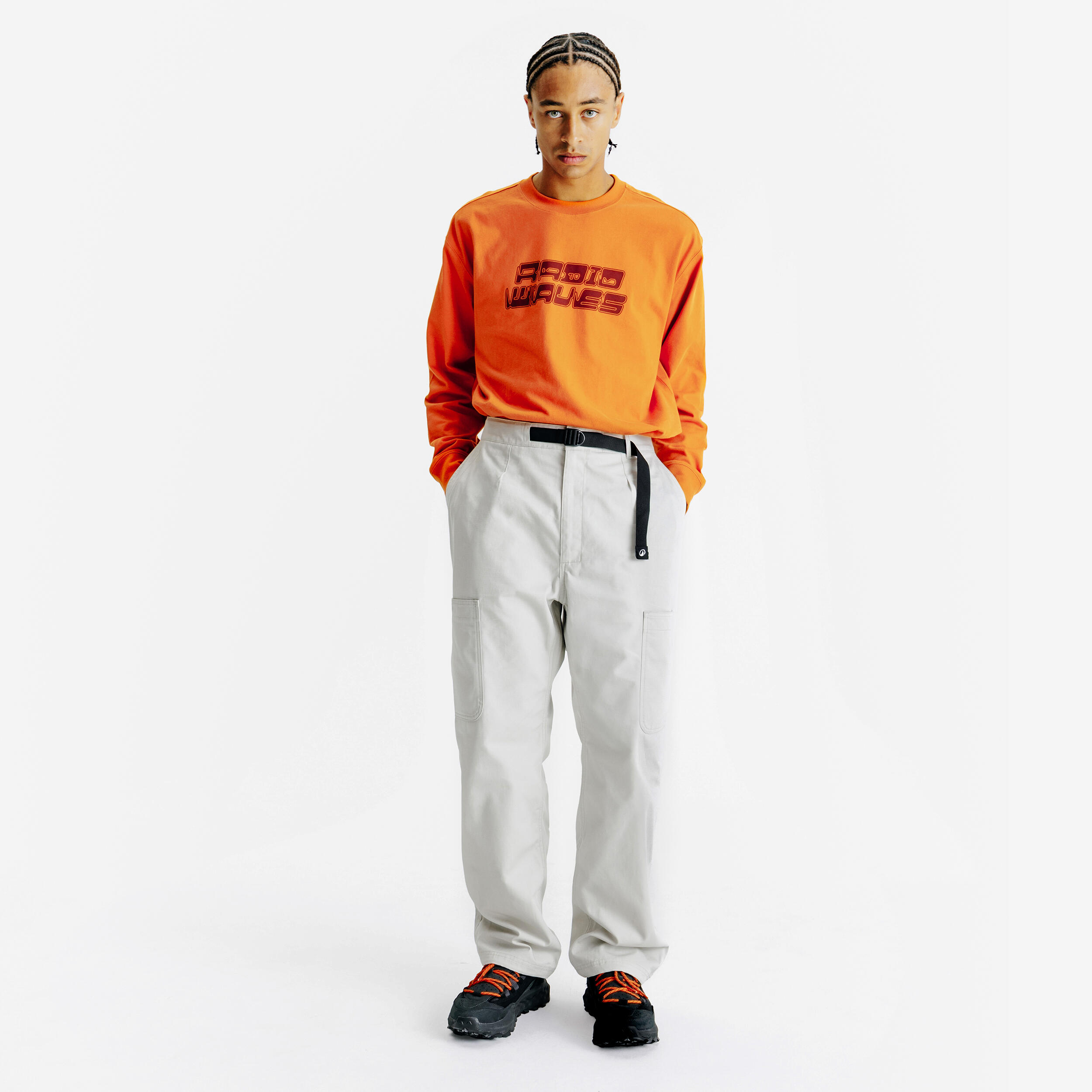 T-shirt graphique manches longues homme, Lifetech, orange 2/6