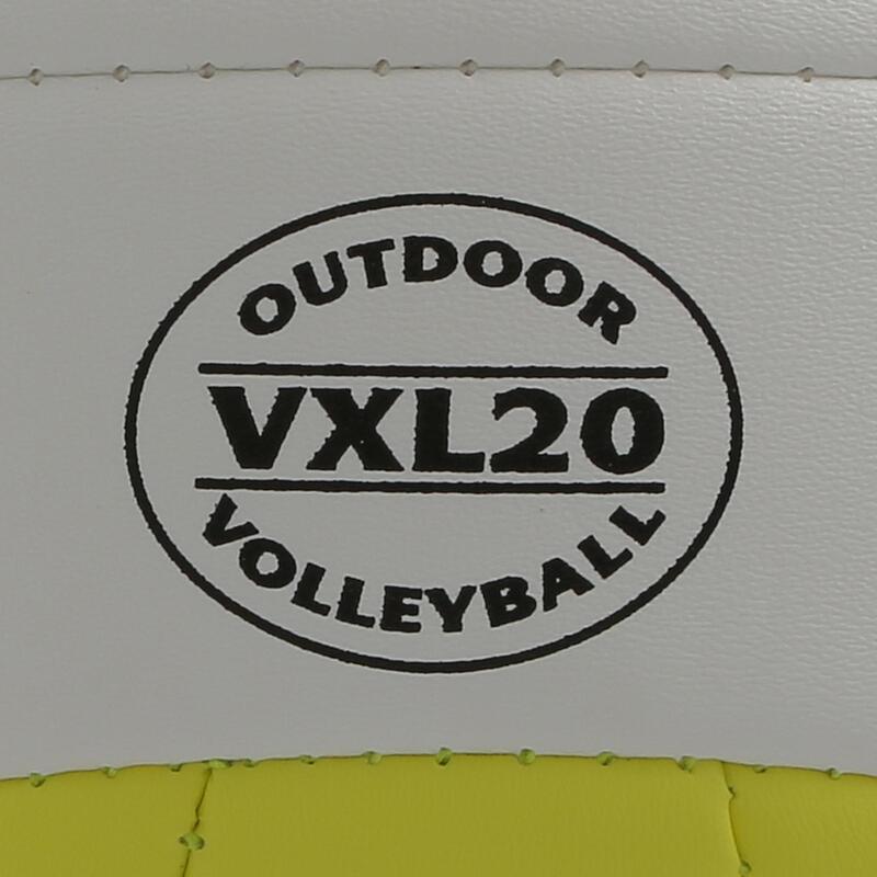 Ballon de beach volley Beach Classic jaune et blanc