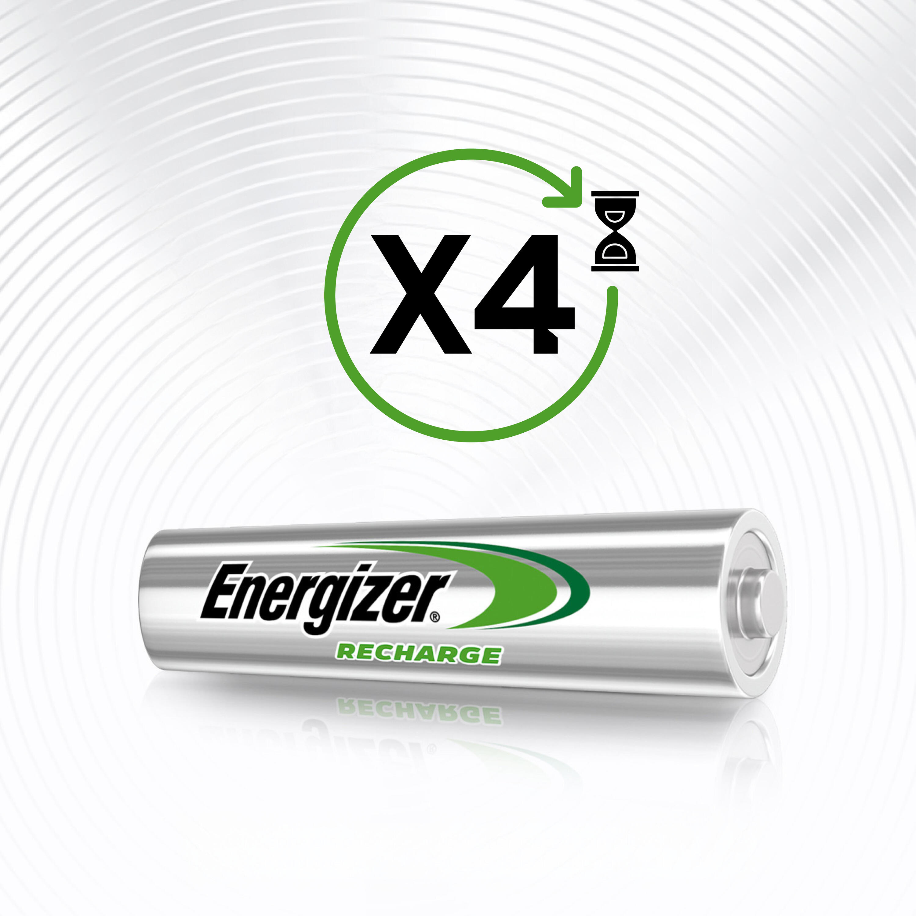 Piles rechargeables Energizer 4 AA/HR6 2000mAh 4/8