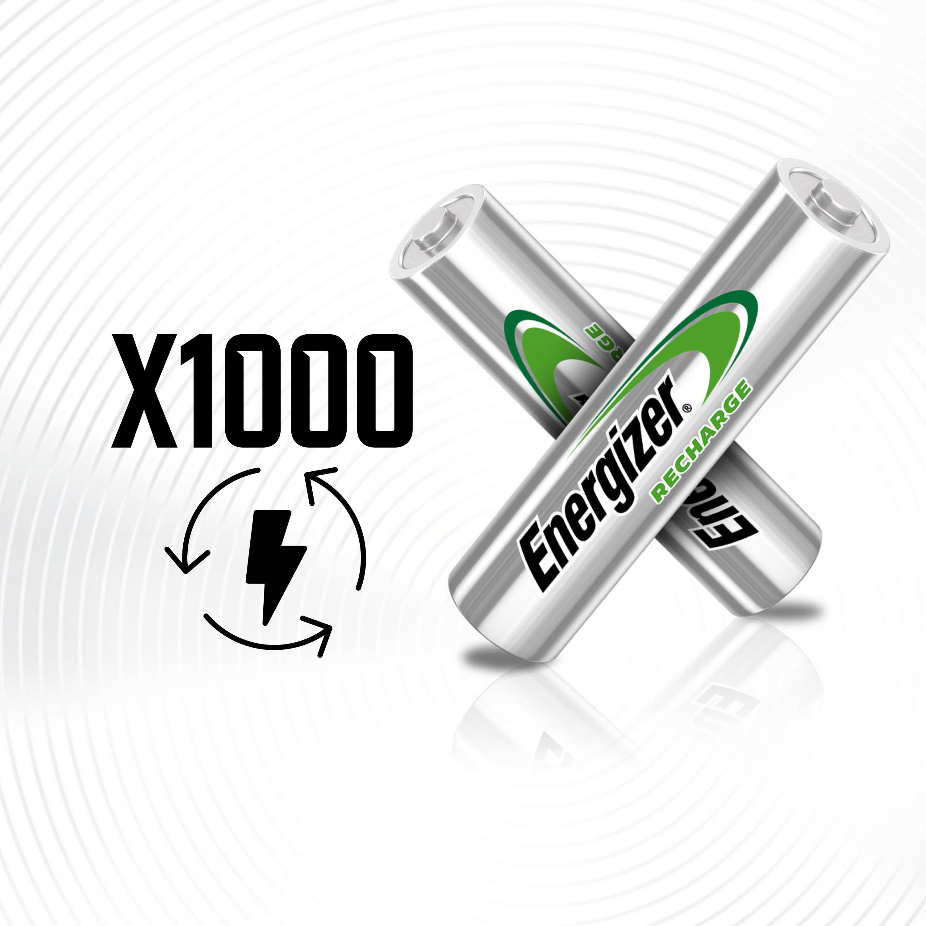 Piles rechargeables Energizer 4 AA/HR6 2000mAh 3/8