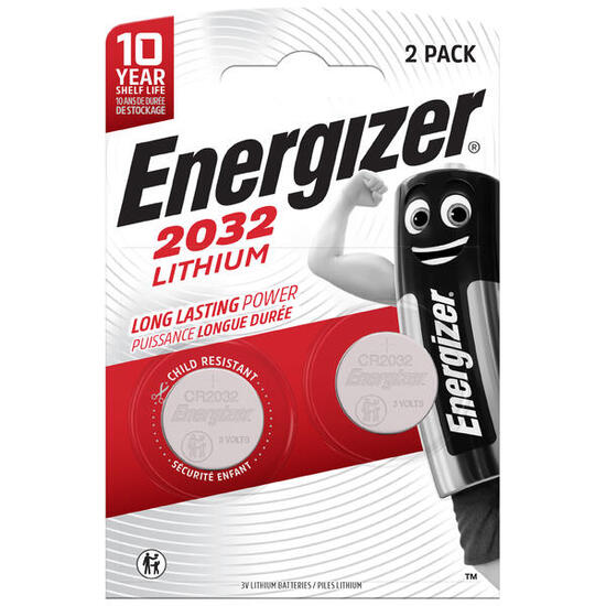 PILES (X2) LITHIUM CR2032 ENERGIZER POUR COMPTEUR VÉLO