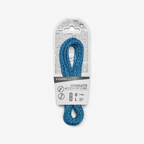 Cordelette d&#039;escalade et d&#039;alpinisme 2 mm x 10 m - Bleu