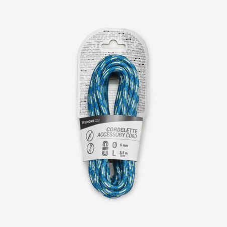 Climbing and Mountaineering Cordelette 6 mm x 5.5 m - Blue