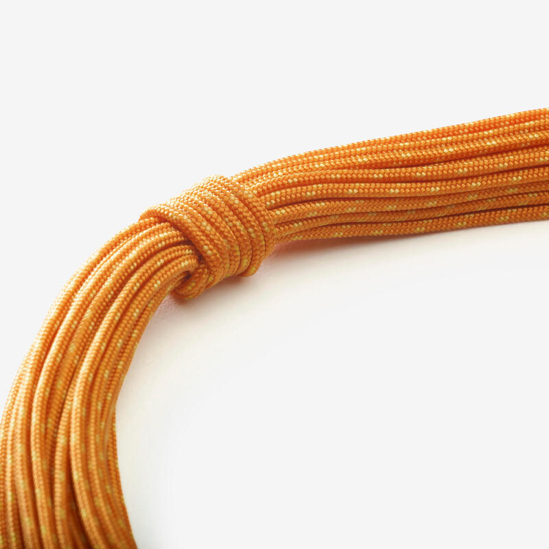 Corde d'escalade statique 10 mm de diamètre différents mètres de long couleur orange pour l'alpinisme alpinisme descente spéléologie canyoning voilier ressort traction poulie (30 m
