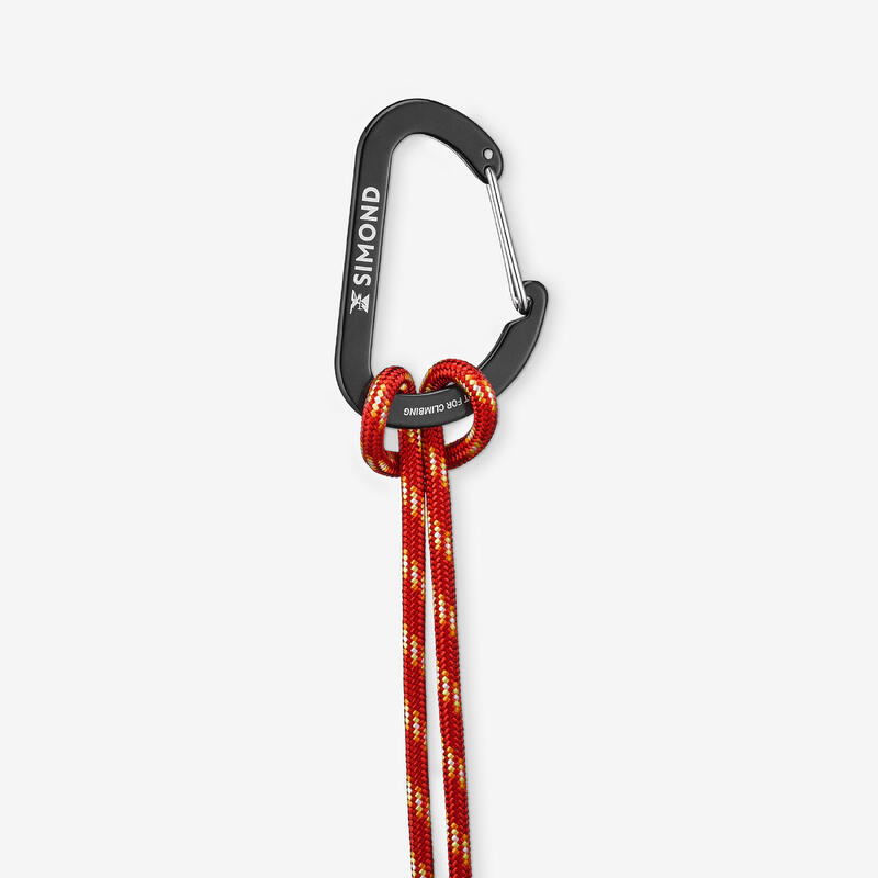 Tırmanış ve Dağcılık Yardımcı İp - 5 mm × 6 m - Kırmızı