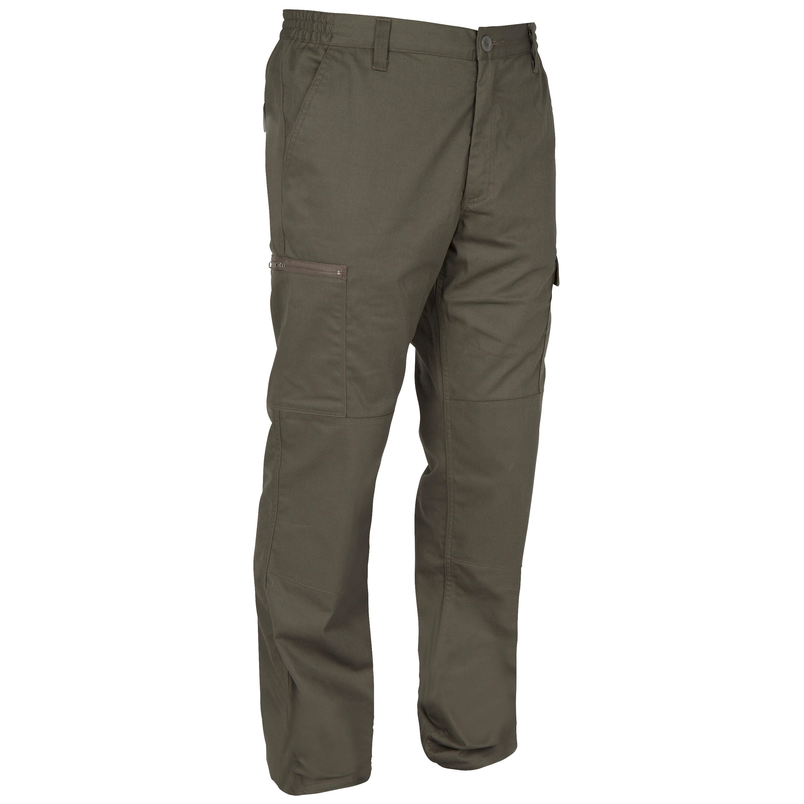 Men's Regular Trousers - Steppe 100 green SOLOGNAC | Decathlon
