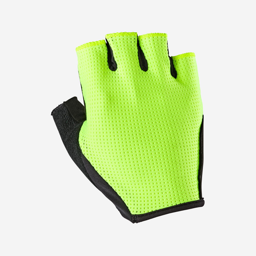 Gants Vélo Route 500 jaune fluo