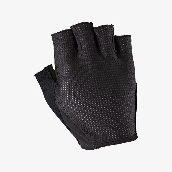 VAN RYSEL Guantes ciclismo carretera cortos verano Triban Roadr 500 negro