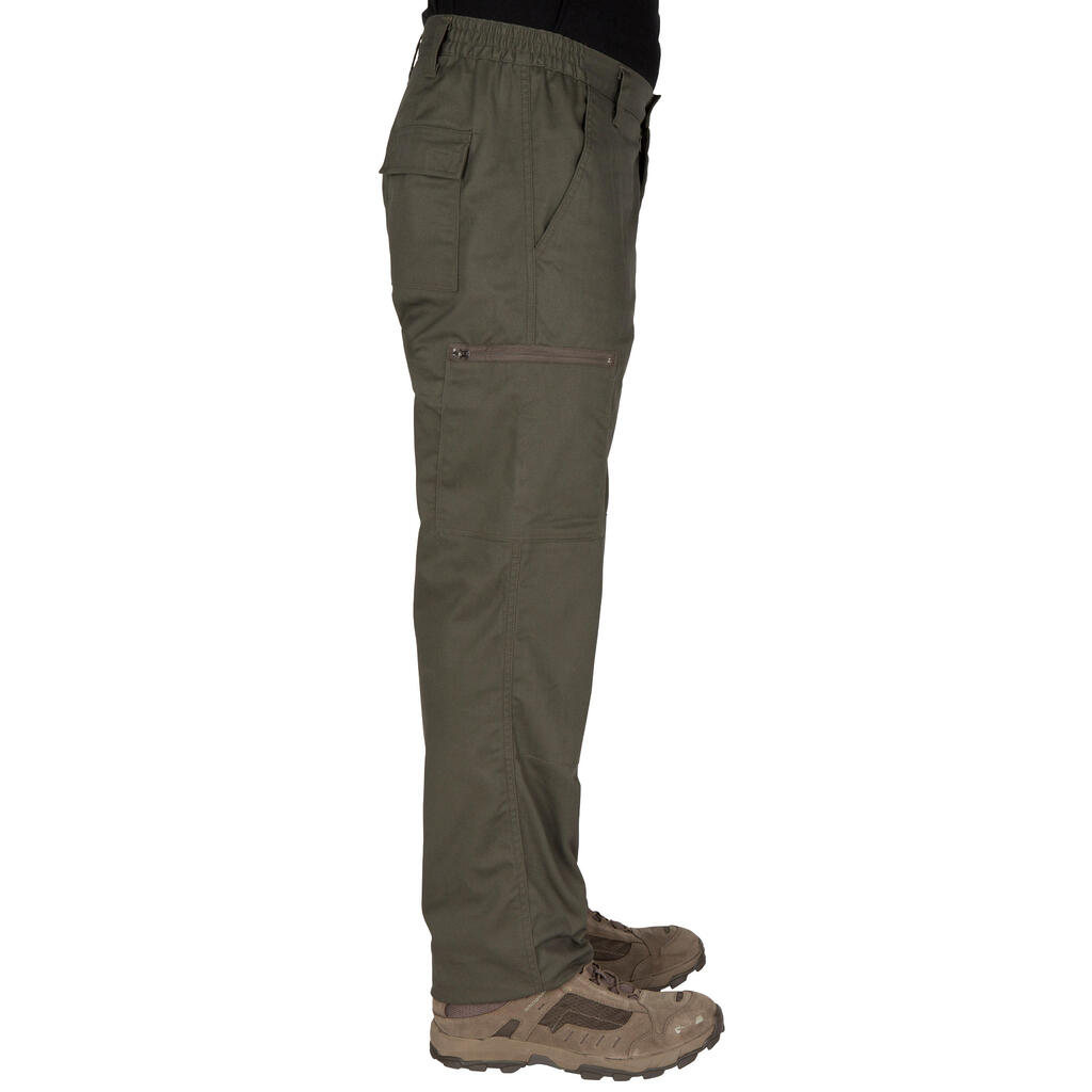 PANTALON CARGO RESISTANT STEPPE 300 VERT