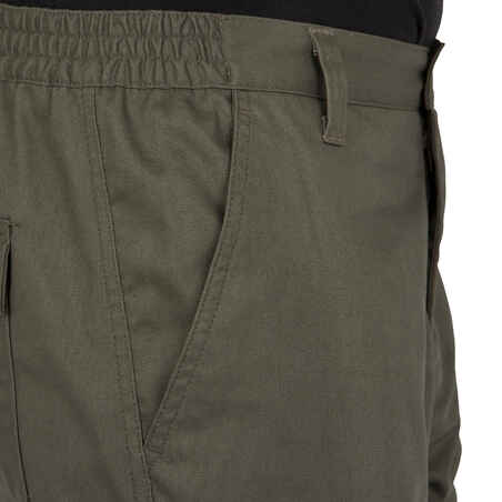 Durable Cargo Trousers - Steppe 300 2-Tone - Dark ivy green