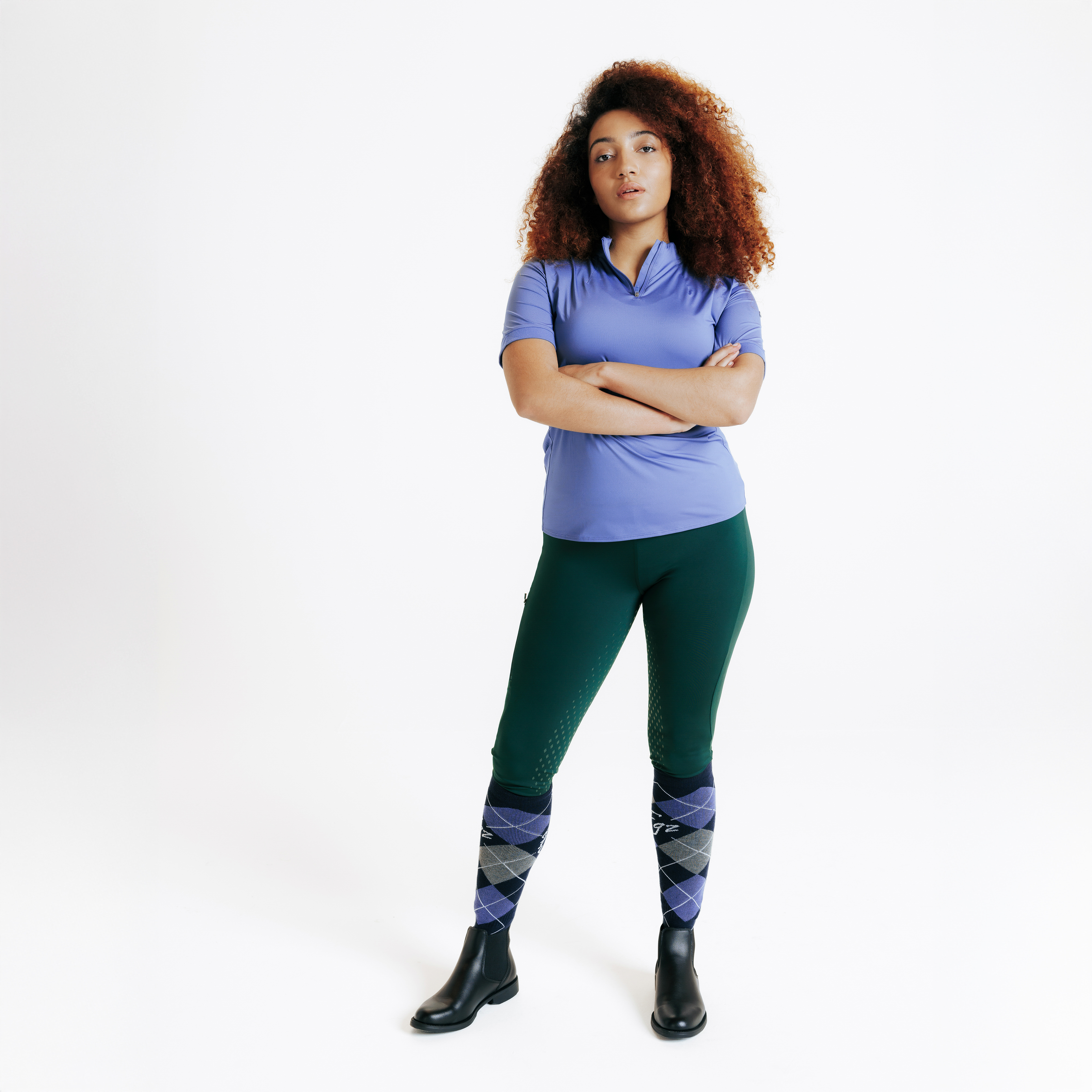 Legging équitation full grip femme - 500 vert - Equitation - Fouganza- Clubs - Entreprises - Collectivités - Associations