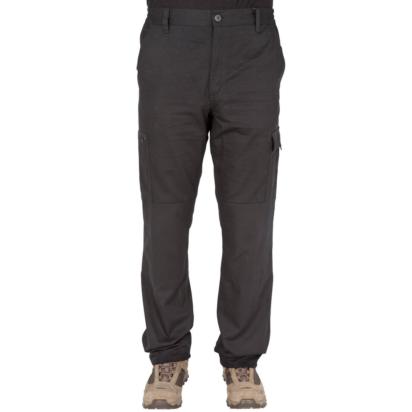 Steppe 300 Hunting Trousers Long Pants Black - Solognac - Decathlon