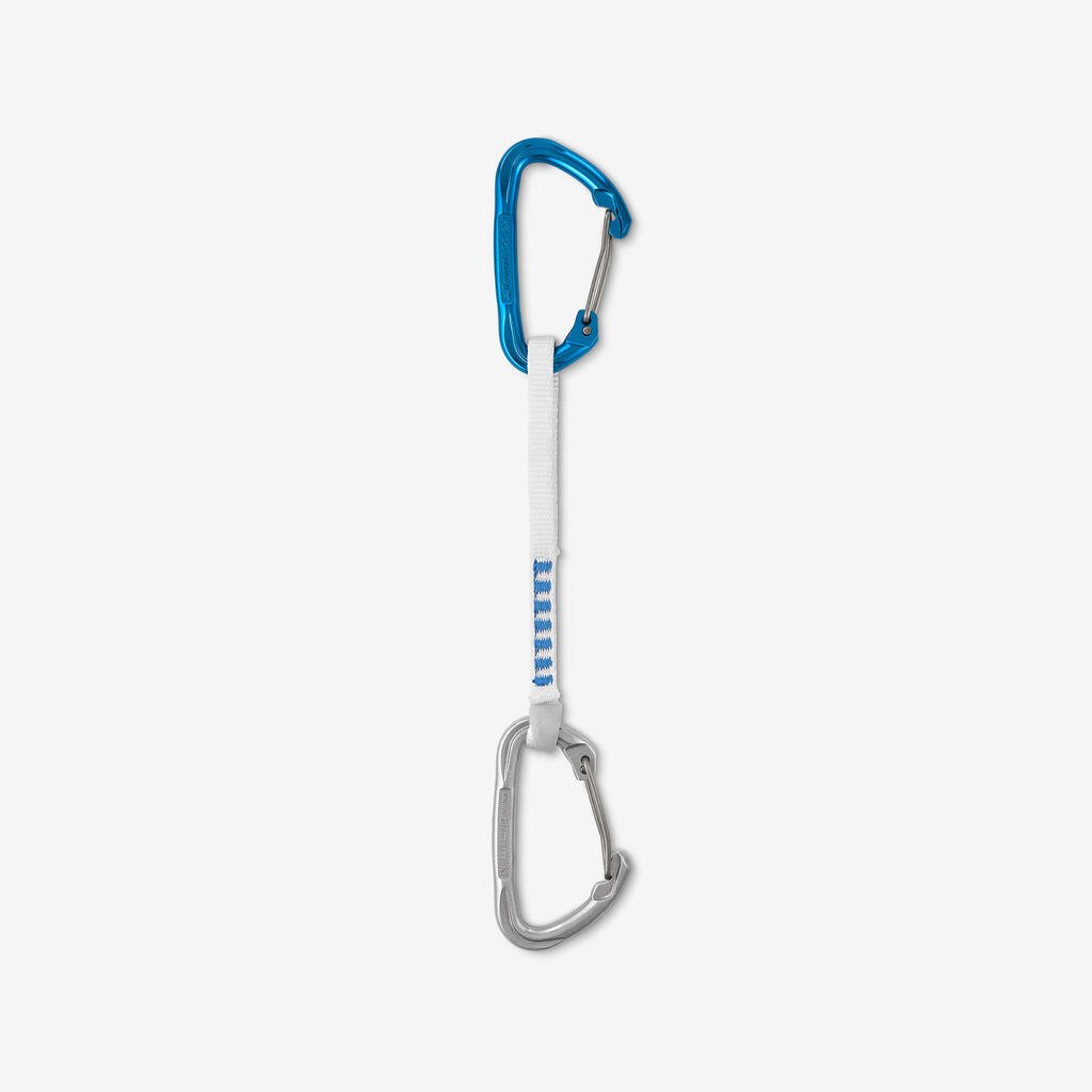 Climbing and Mountaineering Lightweight Quickdraw - Rocky Wiregate 17 cm
