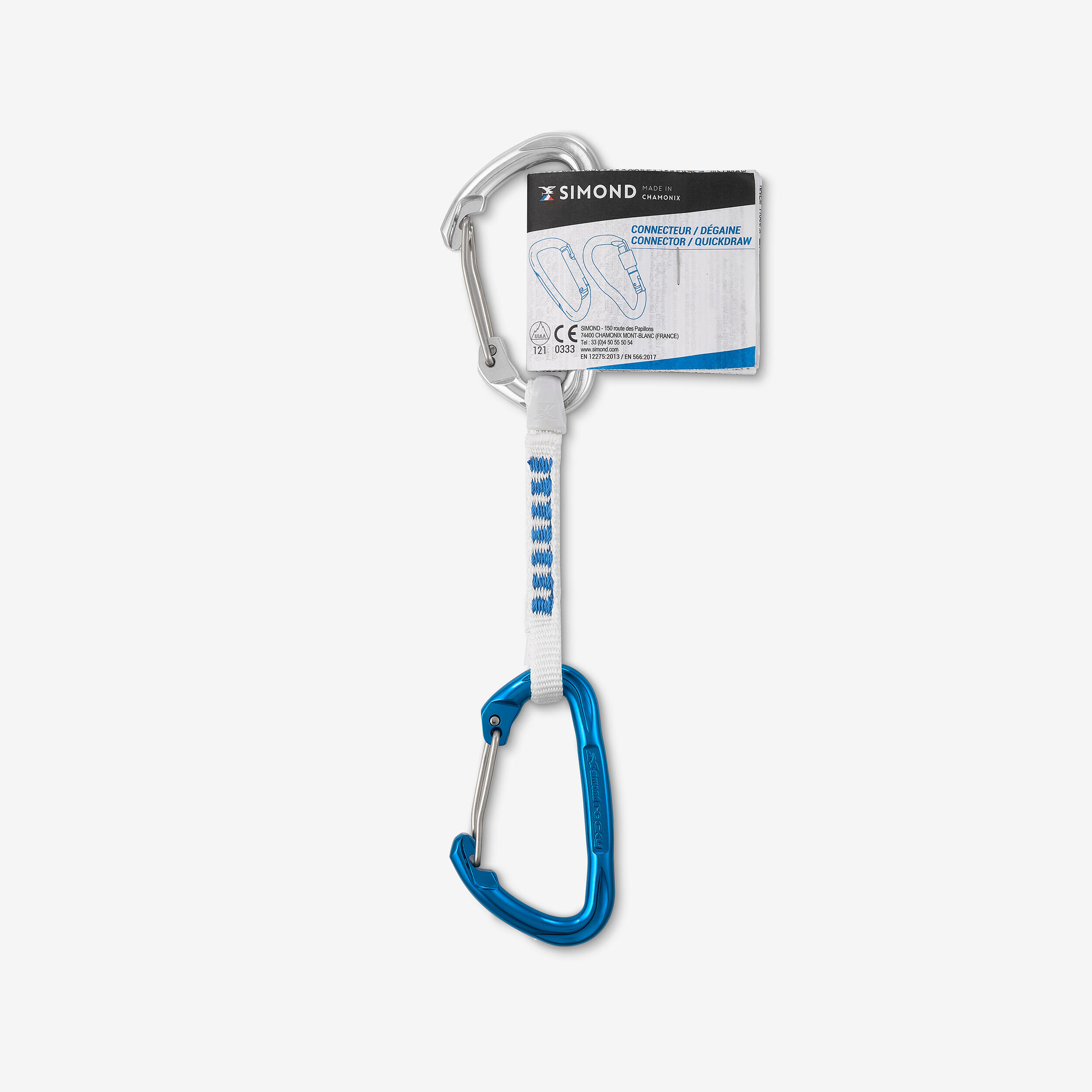 Climbing and Mountaineering Lightweight Quickdraw - Alpinism 11 cm