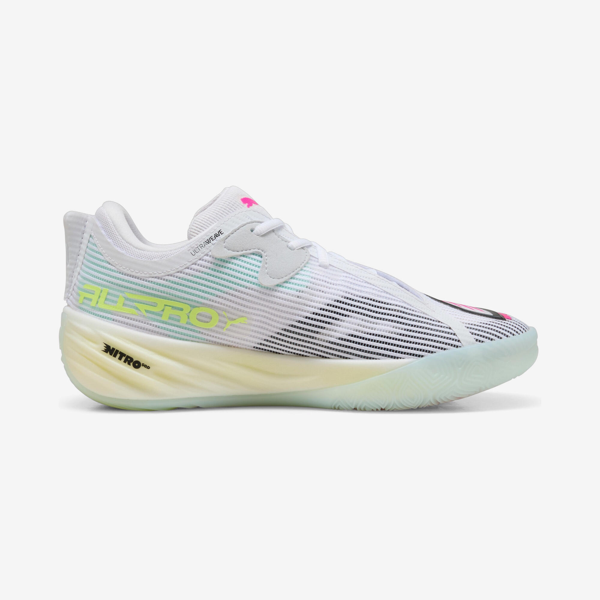 Scarpe basket adulto Puma ALL PRO NITRO 2 bianco-verde 7/9