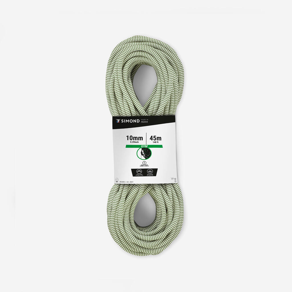 Climbing Rope 10 mm x 45 m - Klimb Gym green