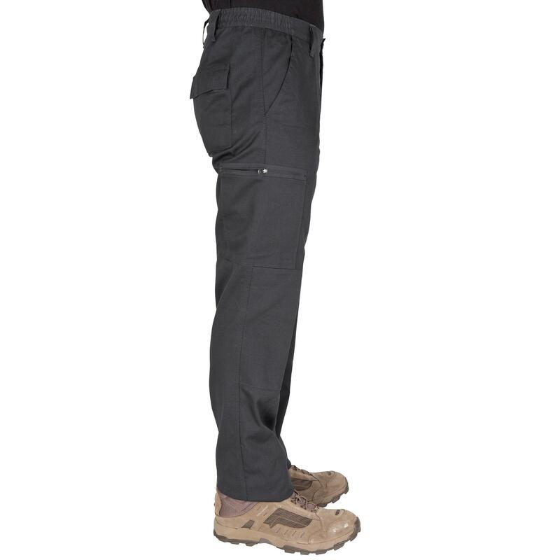 Pantalón Cargo Hombre Solognac Steppe 300 Gris Resistente Multibolsillos