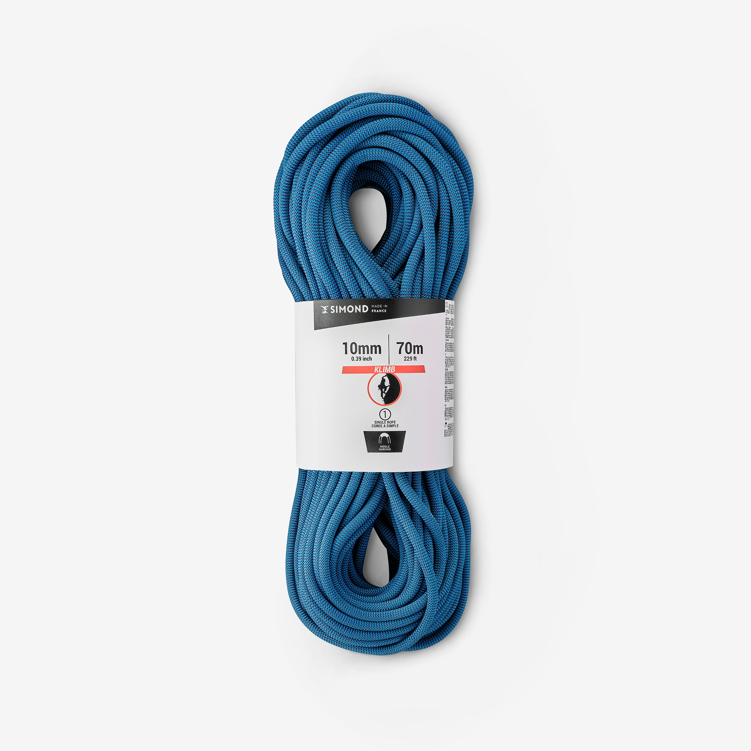 Corde d'escalade 10mm - klimb 70 metres - Escalade - Simond- Clubs - Entreprises - Collectivités - Associations